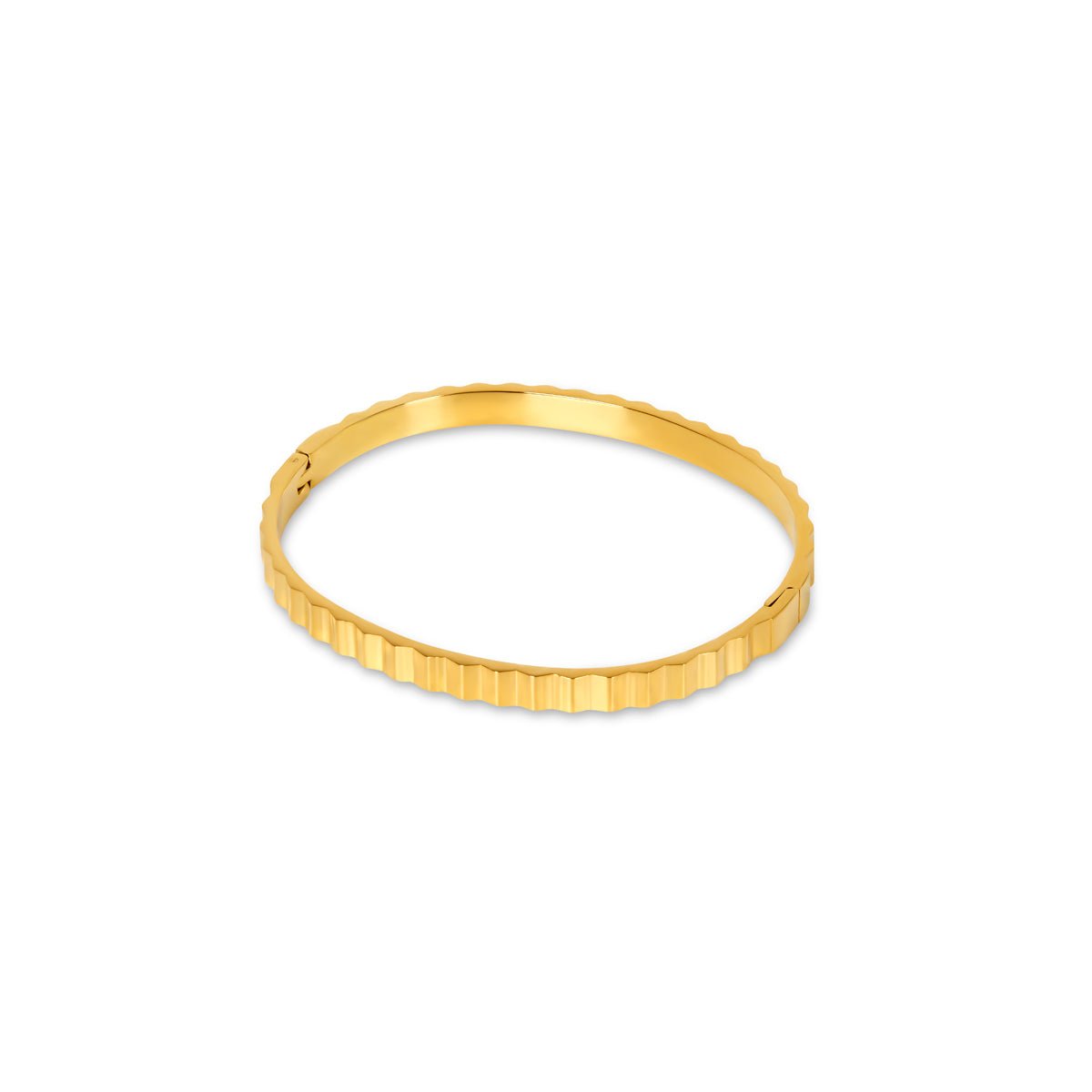 Ripple Bangle 18K Gold Plated