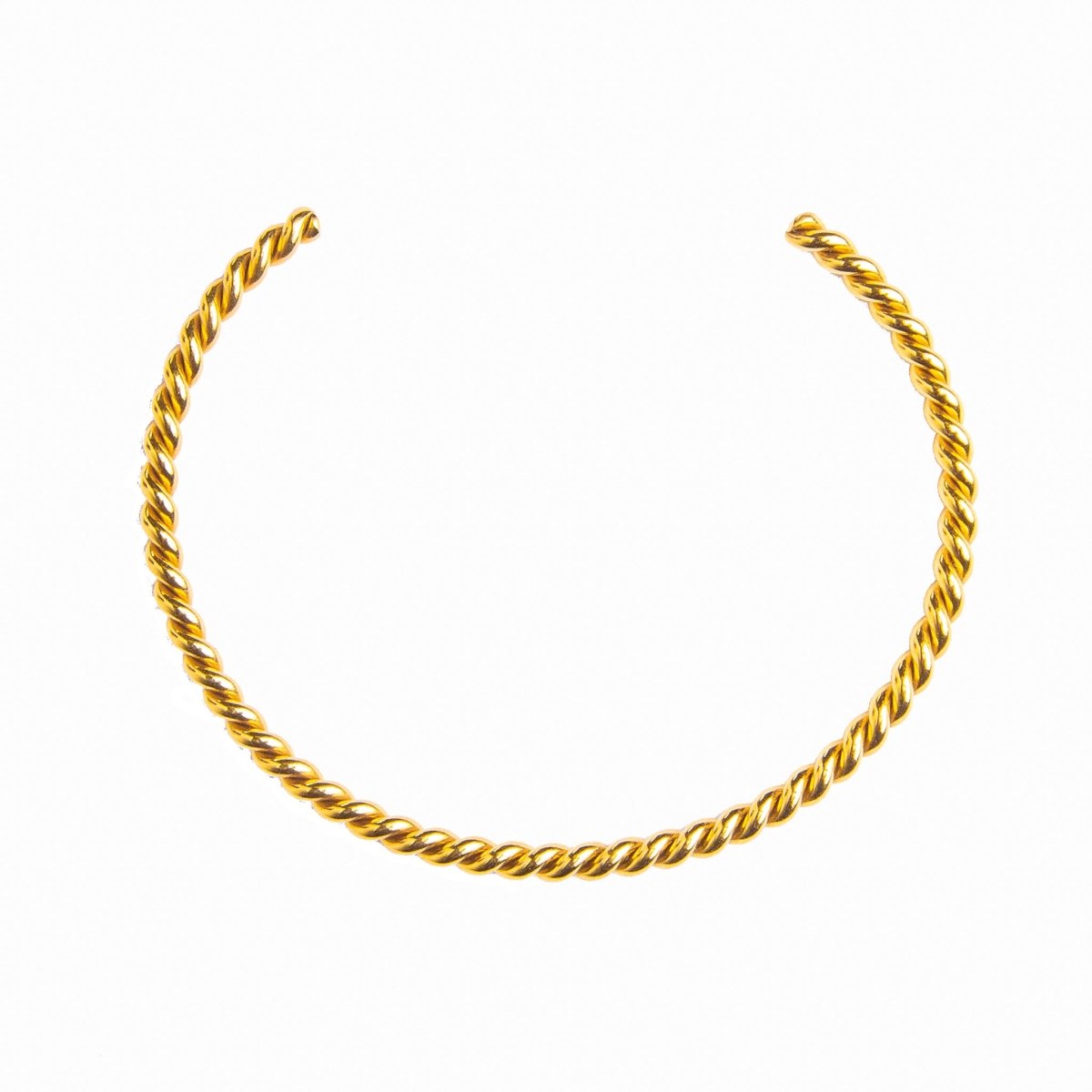 Twist Bangle 18K Gold Plated