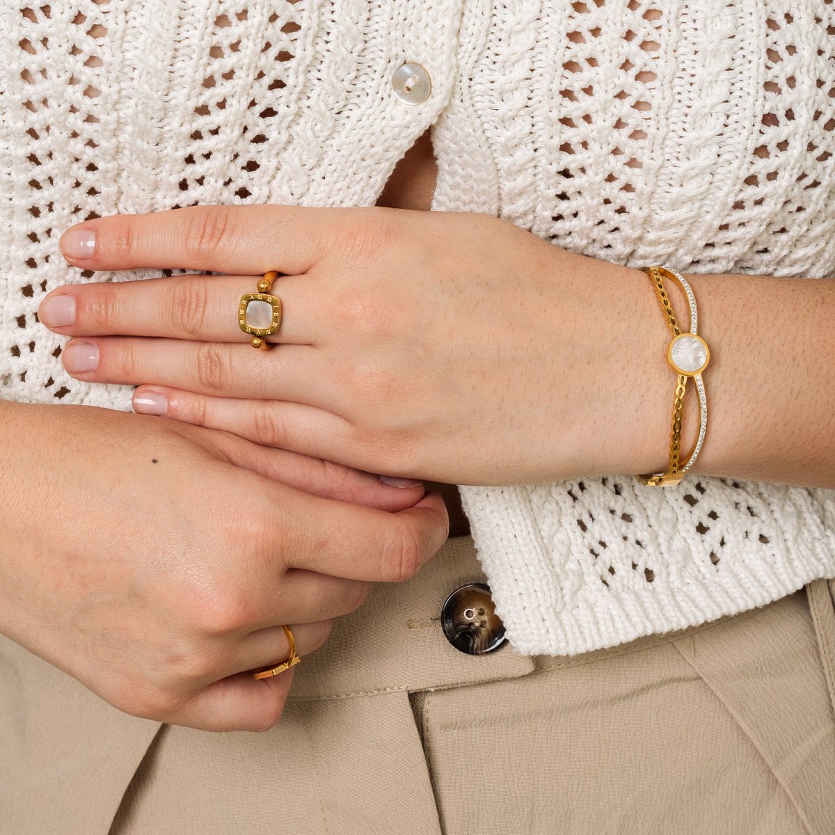 Venus Bangle 18K Gold Plated