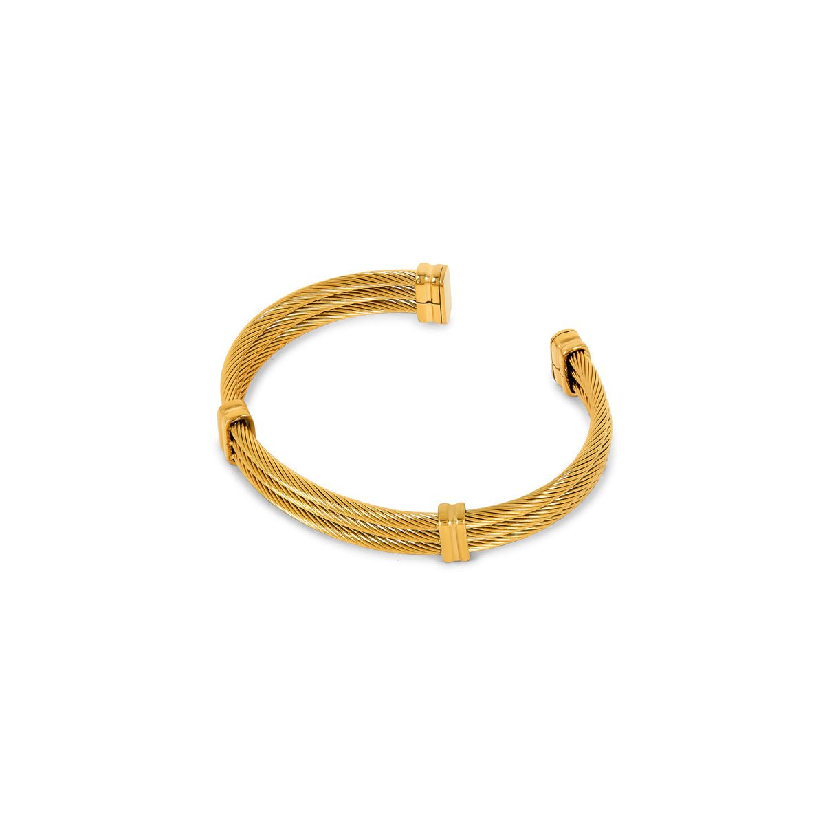 Wire Bangle 18K Gold Plated