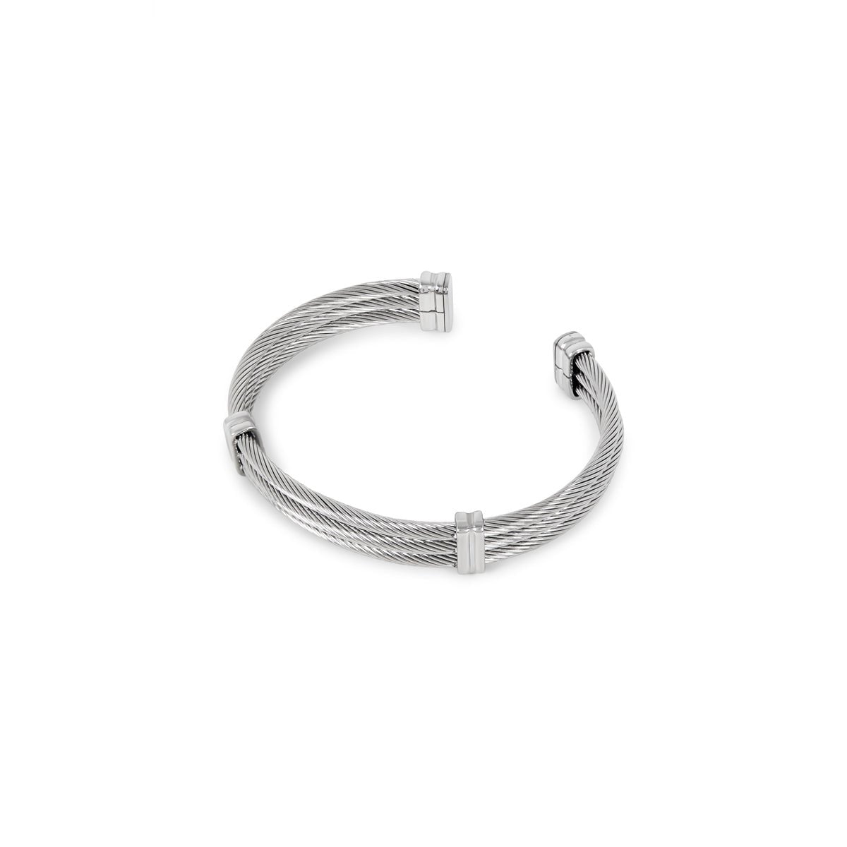 Wire Bangle – Silver
