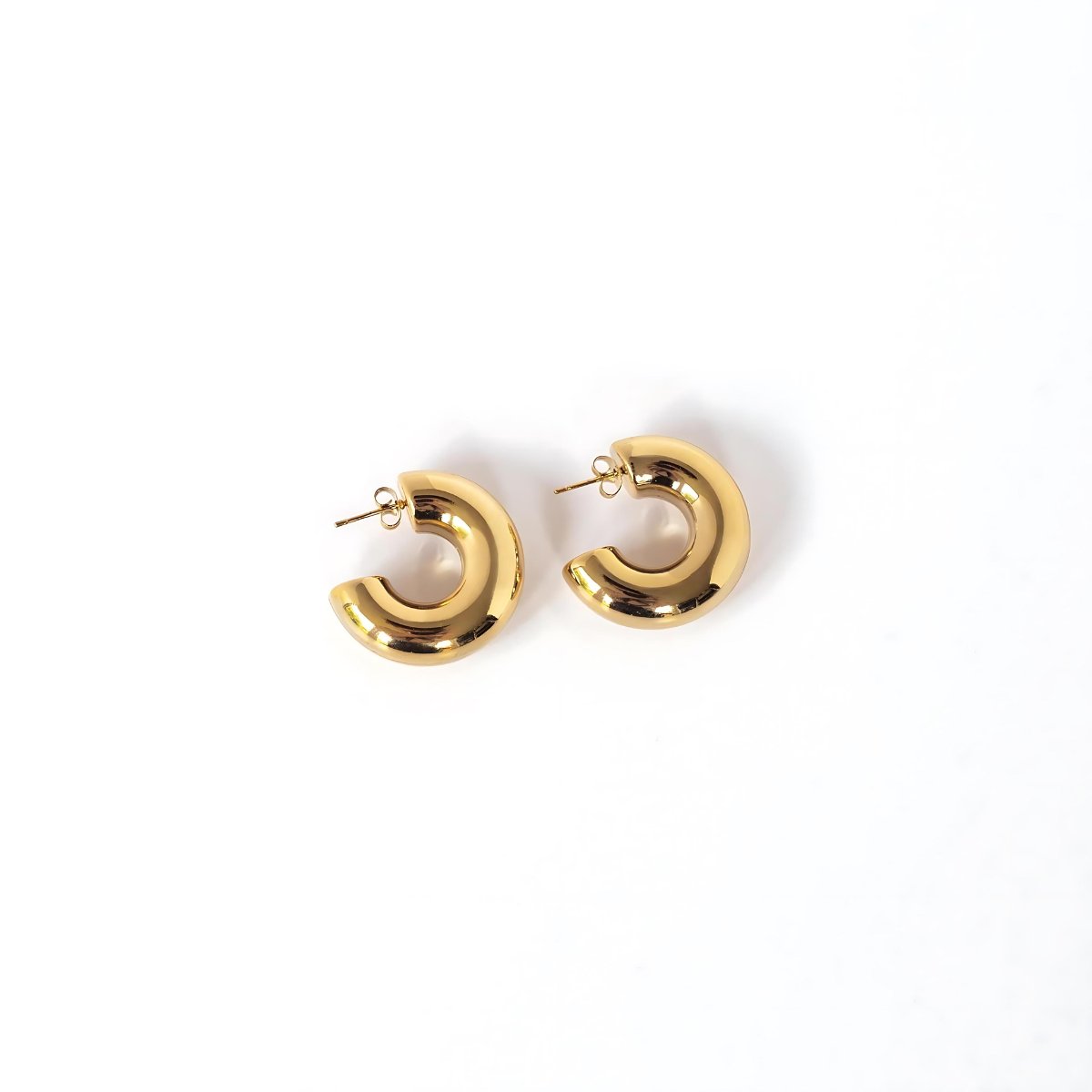Lola Chunky Hoop Earrings 18K Gold Plated