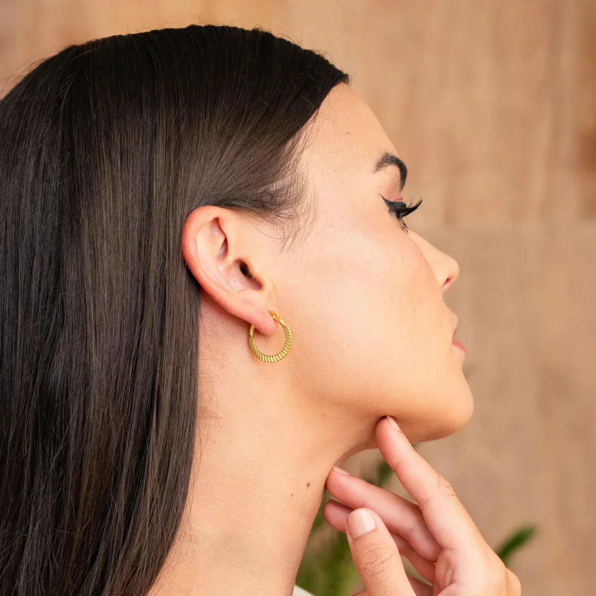 Catania Hoop Earrings 18K Gold Plated