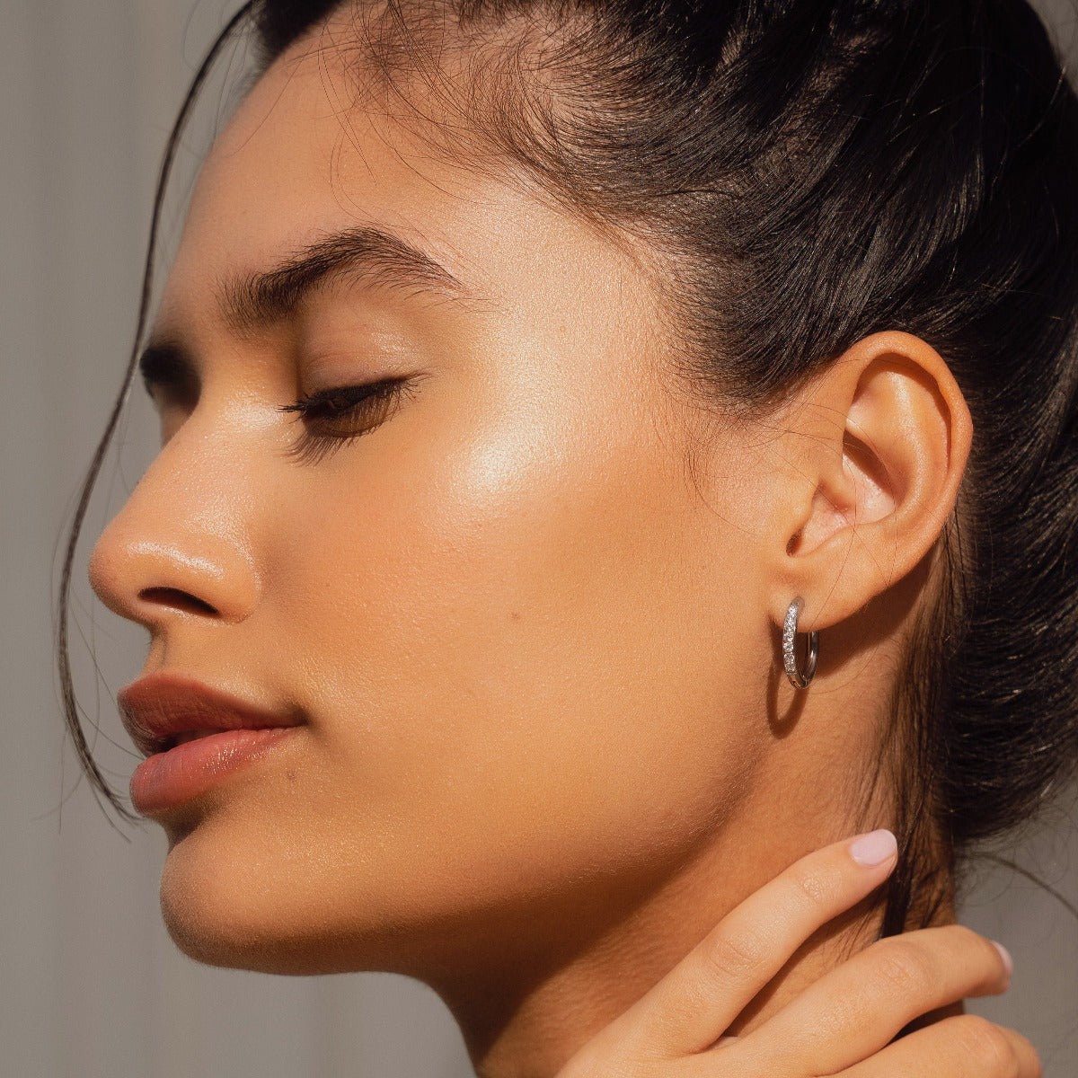 Arielle Hoop Earrings – Silver