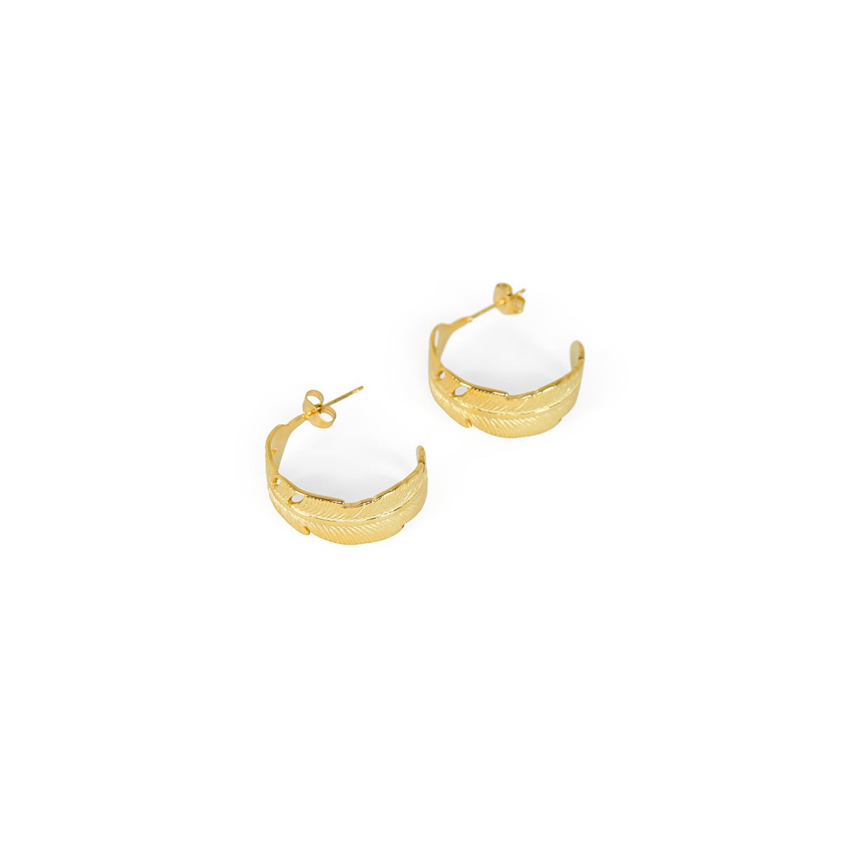 Athena Hoop Earrings 18K Gold Plated