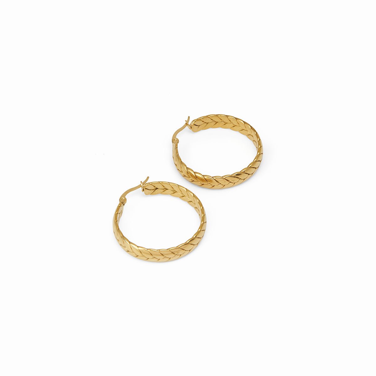 Pompeii Hoop Earrings 18K Gold Plated