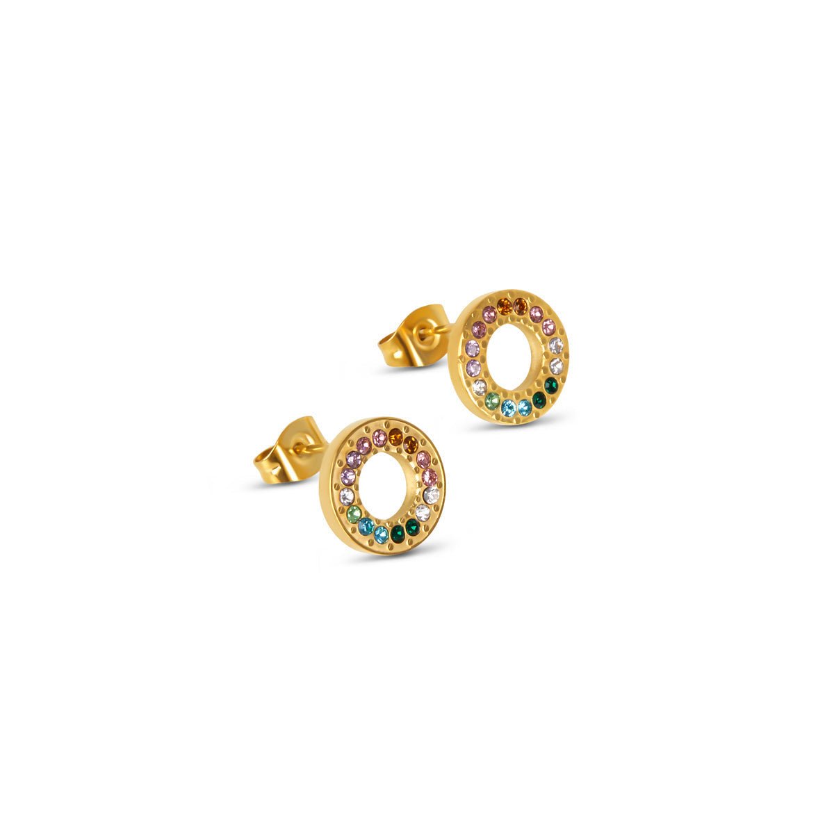 Rainbow Earrings 18K Gold Plated