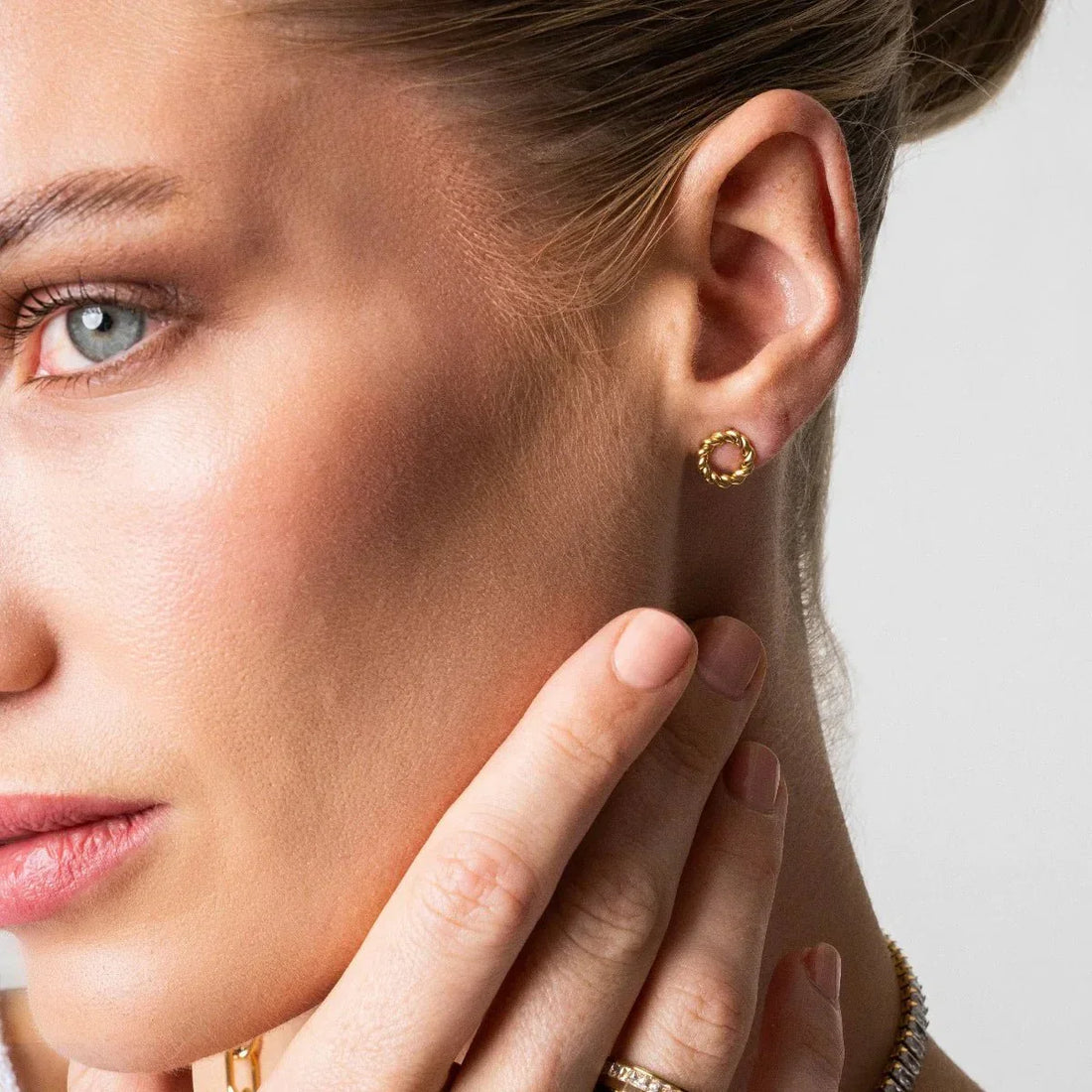 Twist Earrings 18K Gold Plated