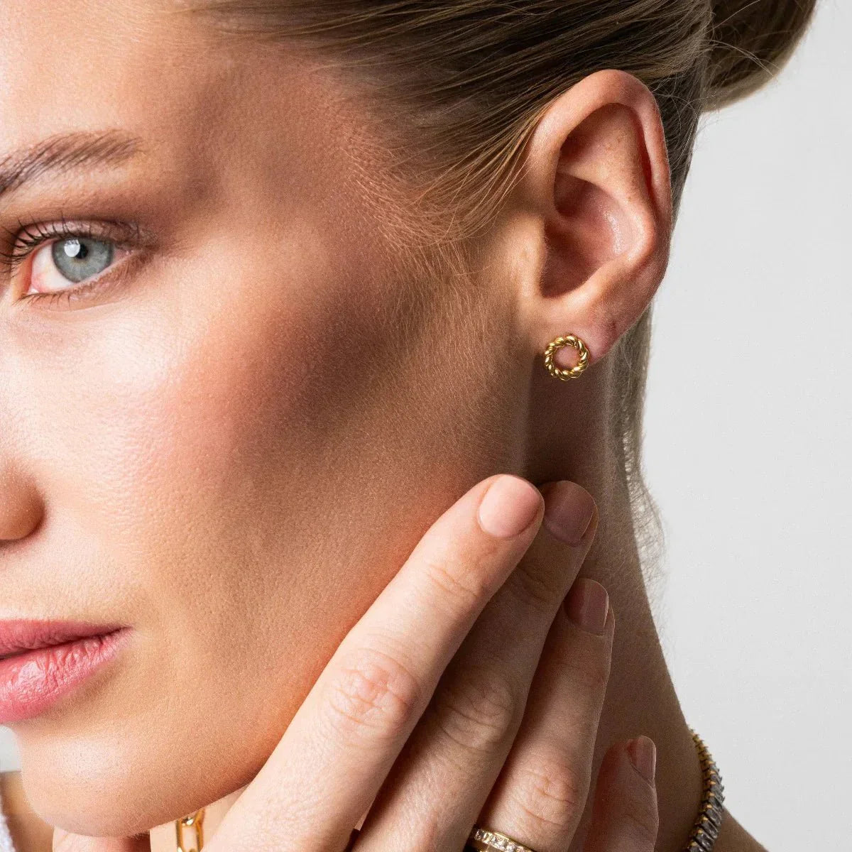 Twist Earrings 18K Gold Plated