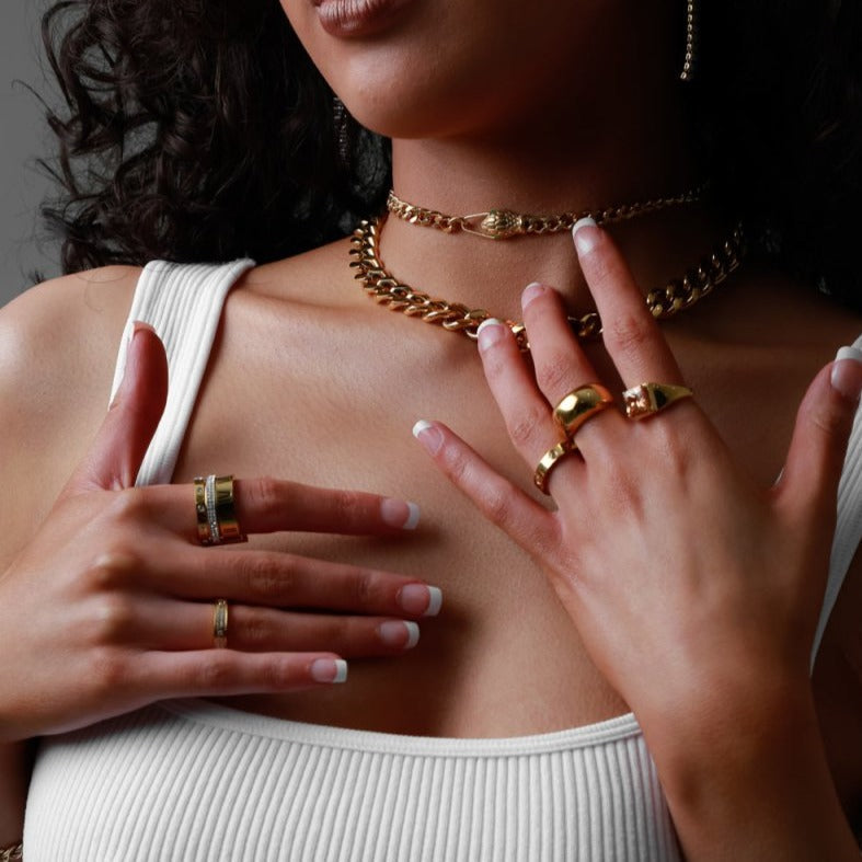 Snake Choker Necklace 18K Gold Plated