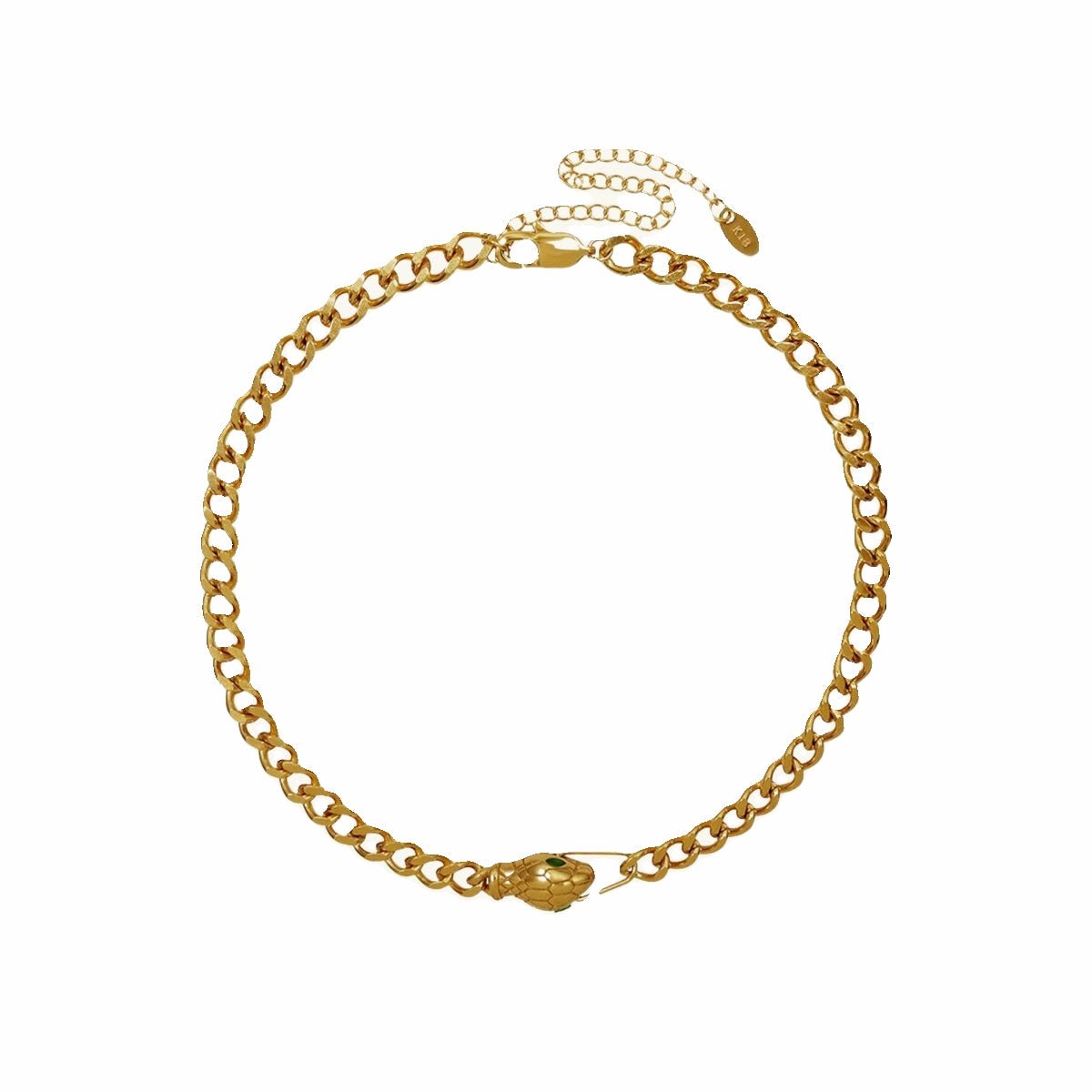 Snake Choker Necklace 18K Gold Plated