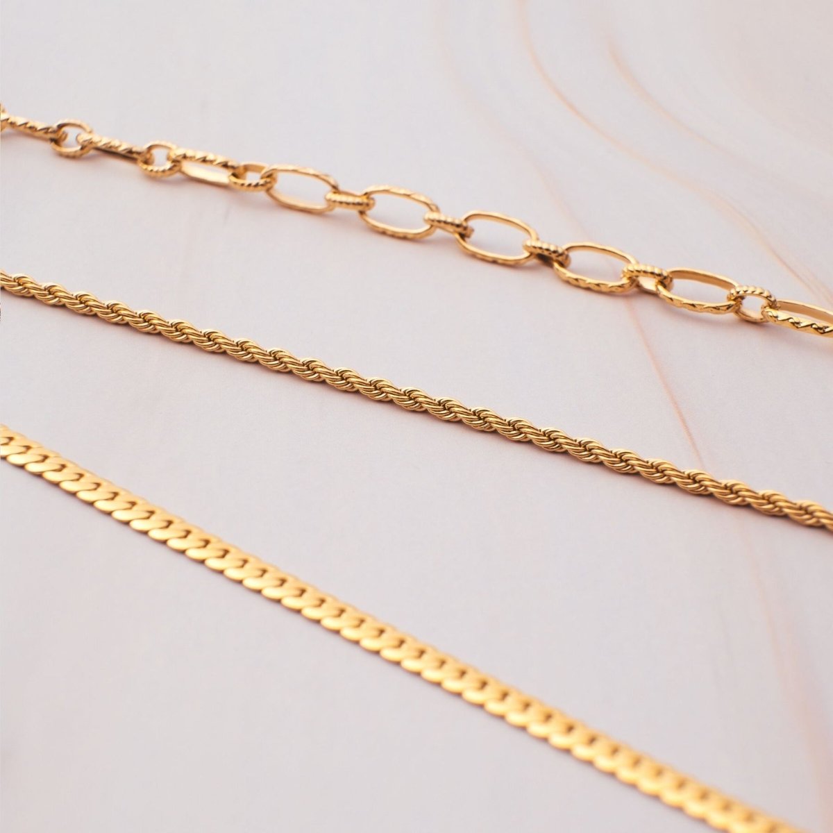 Fine Baiano Rope Necklace 2mm 18K Gold Plated