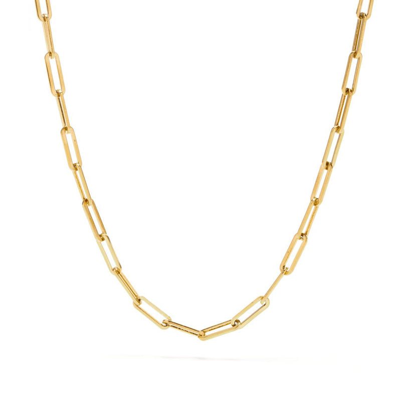 Celina Chain Link Necklace 18K Gold Plated