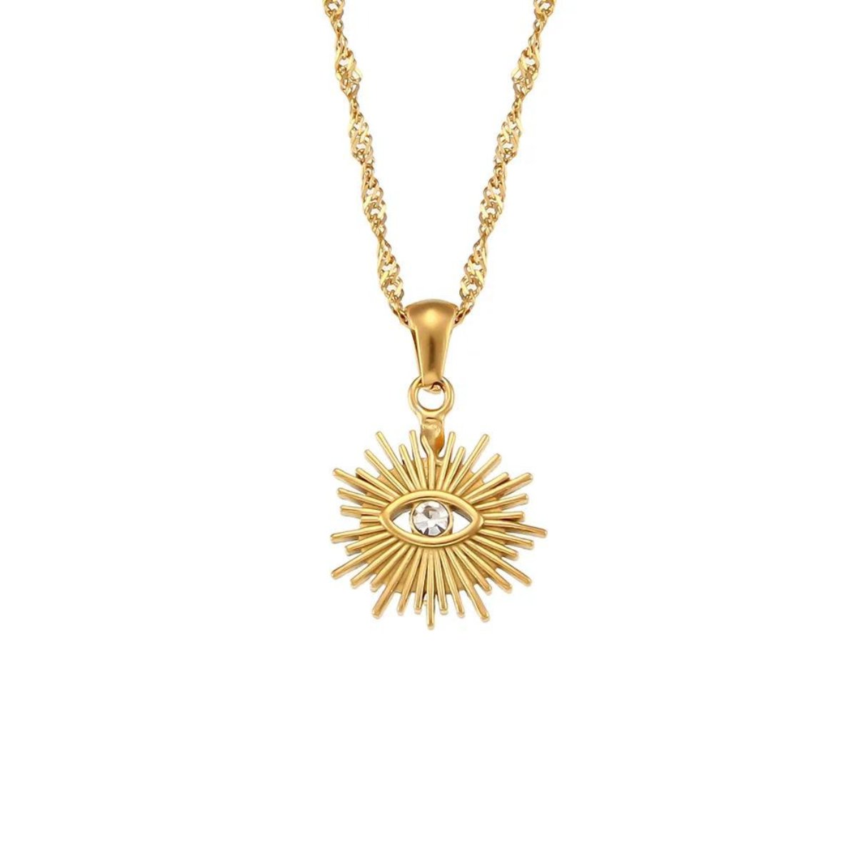 Eye Necklace 18K Gold Plated
