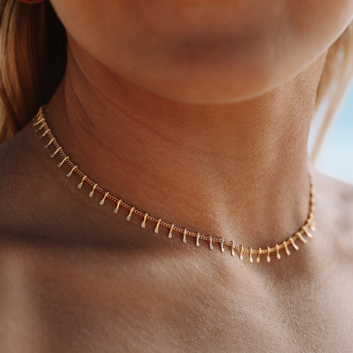 Jurerê Choker Necklace 18K Gold Plated