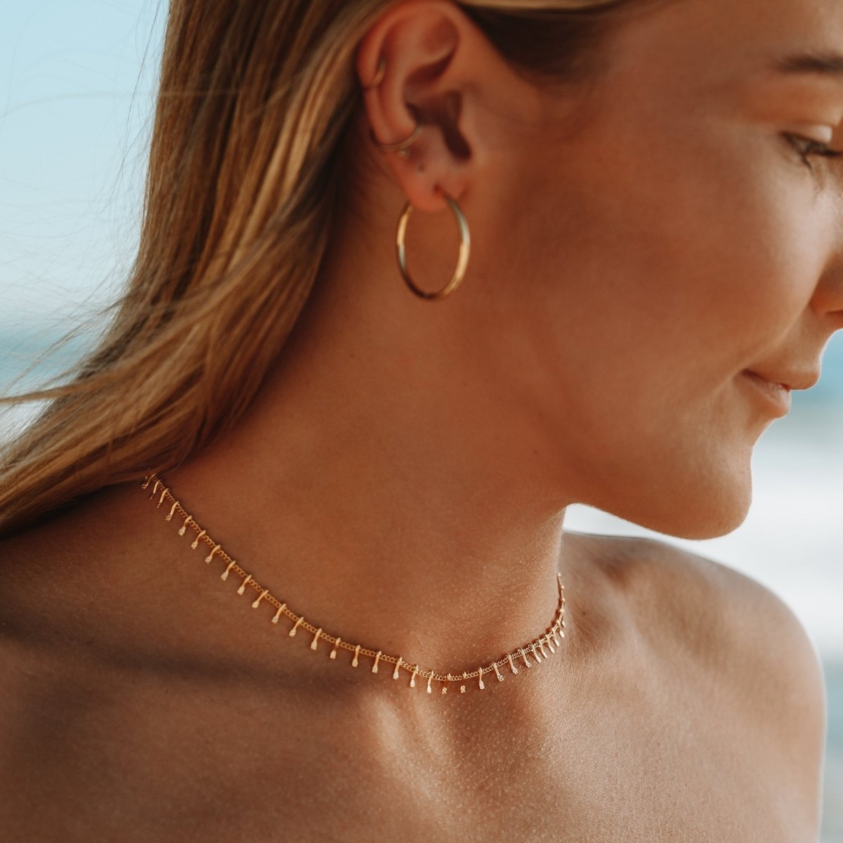 Jurerê Choker Necklace 18K Gold Plated