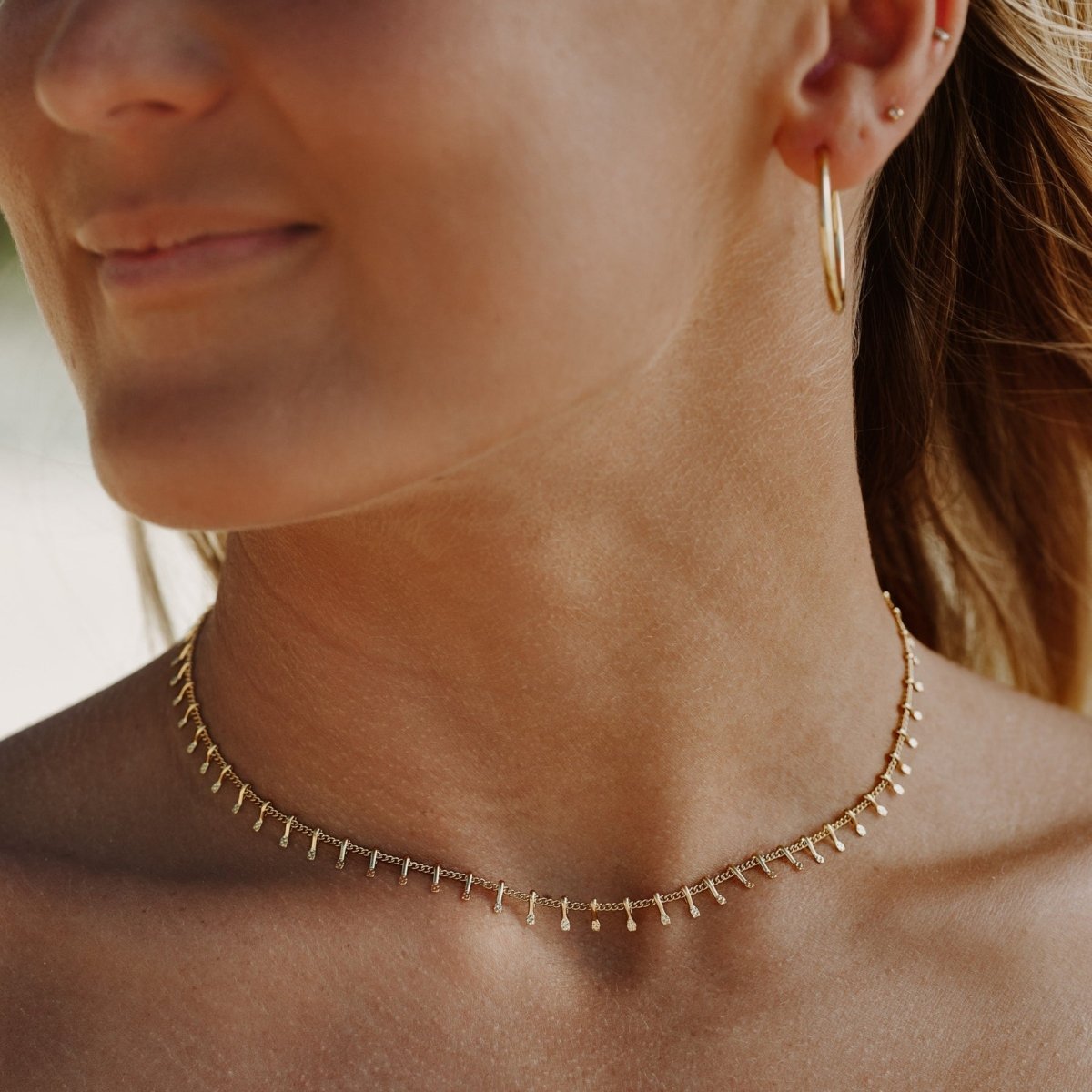 Jurerê Choker Necklace 18K Gold Plated