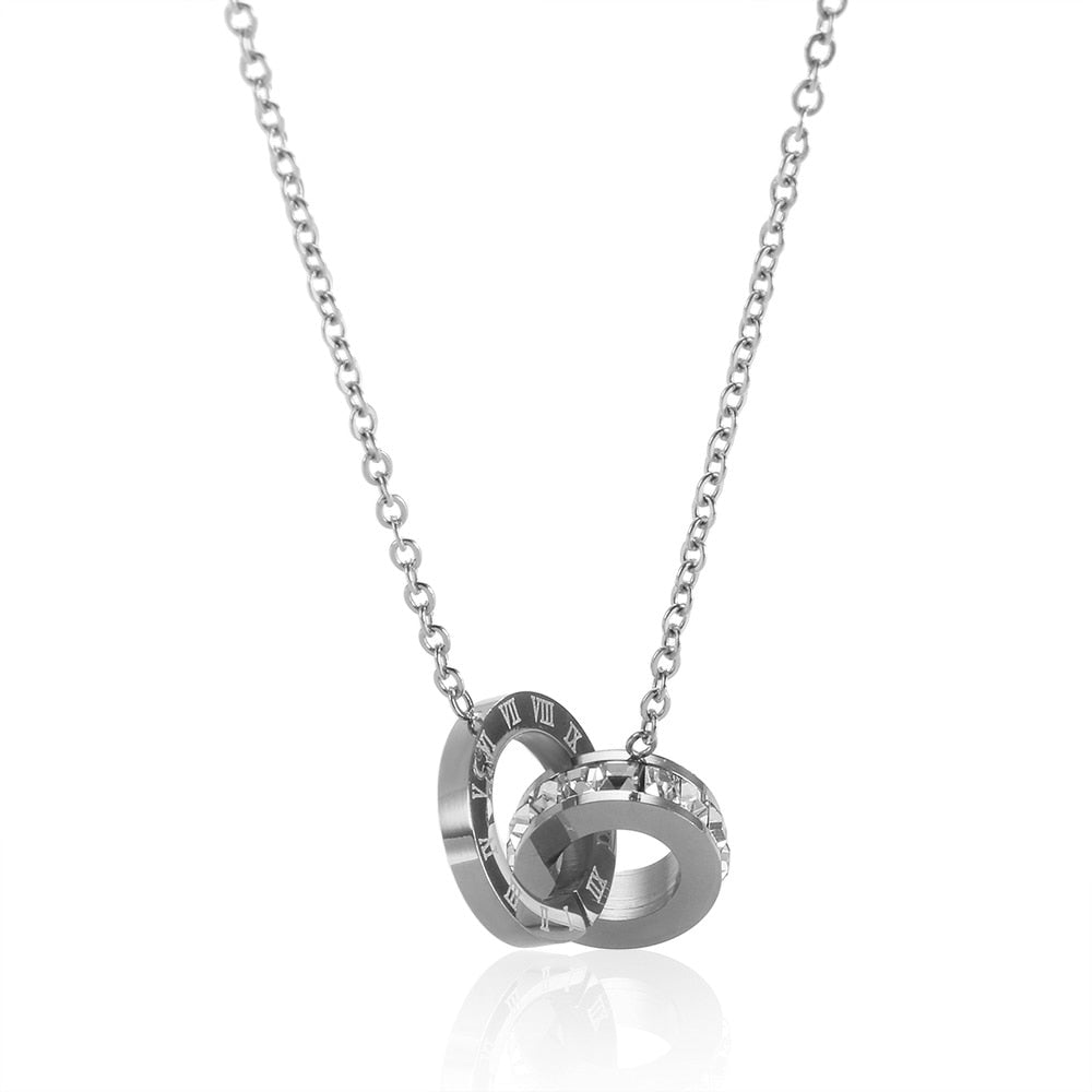 Imperial Zirconia Stone Necklace 18K Gold Plated