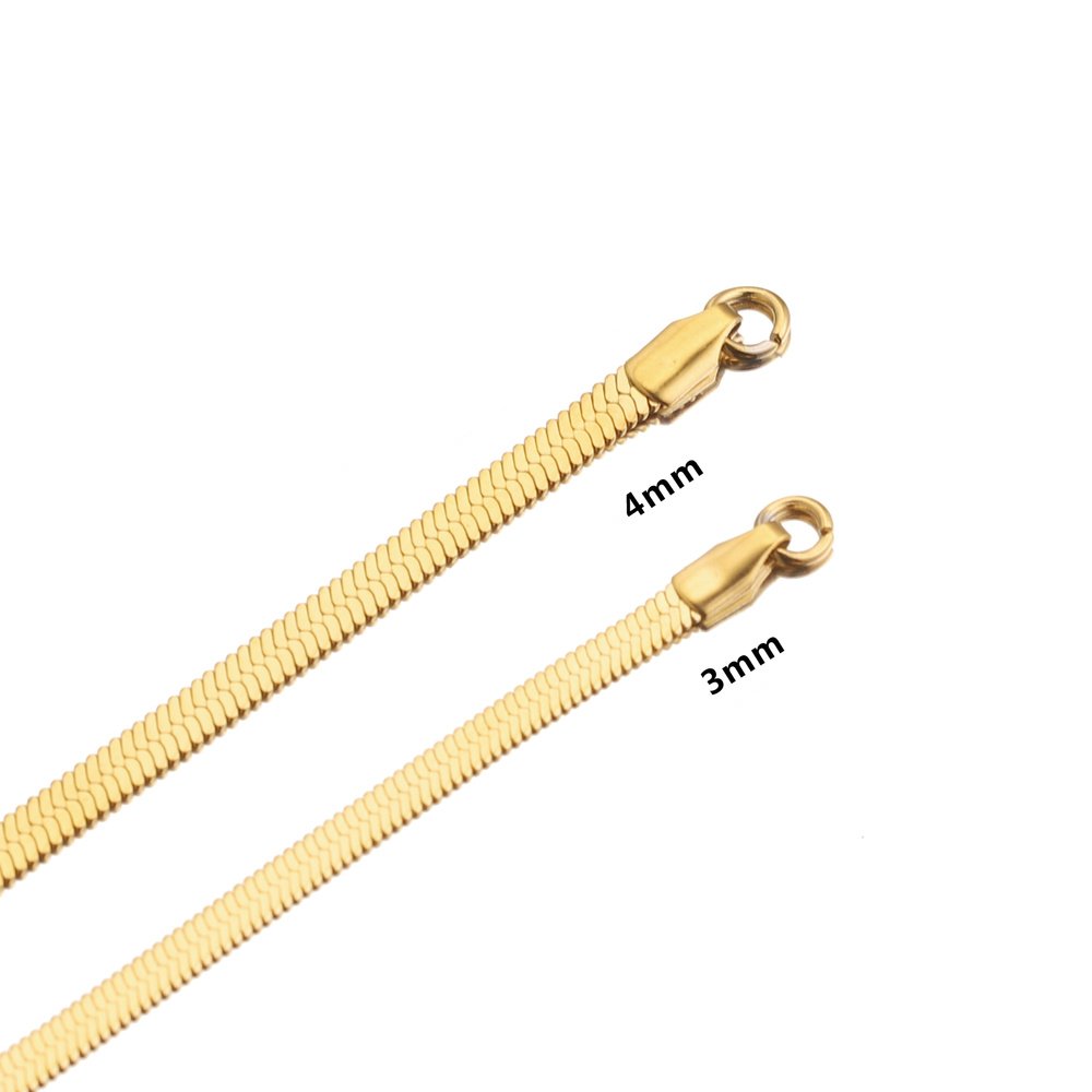 Gold Snake Mesh Necklace 18K Gold Plated