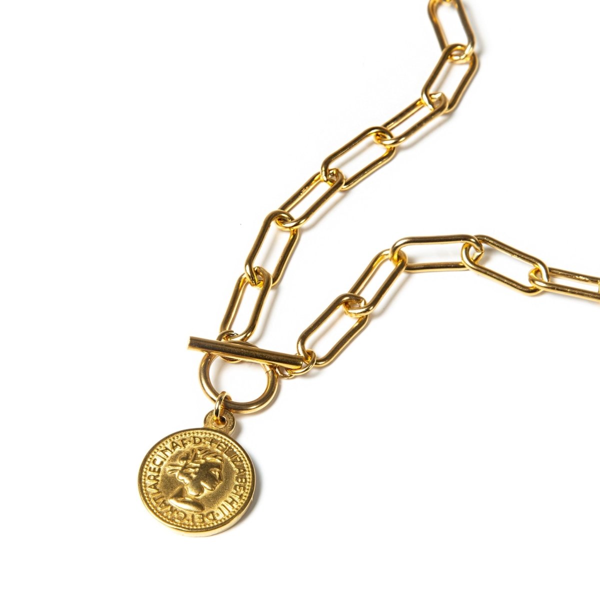 New York Cents Necklace 18K Gold Plated