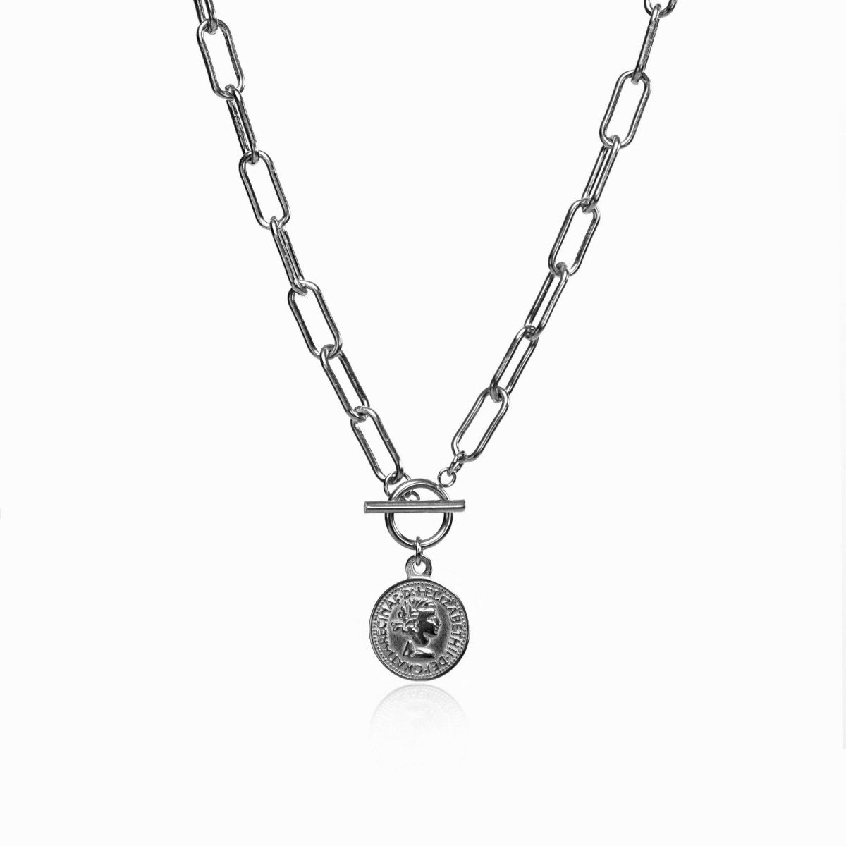 New York Cents Necklace – Silver