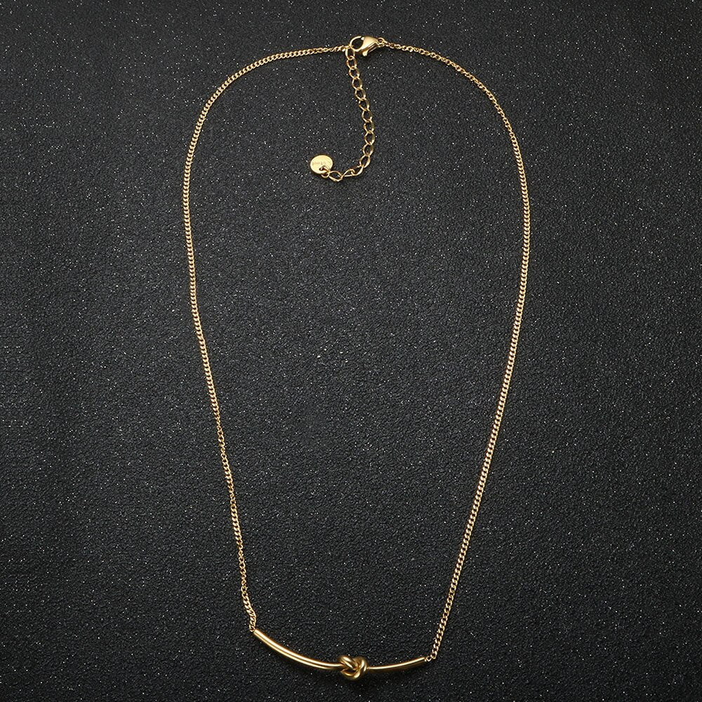 Knot Necklace 18K Gold Plated