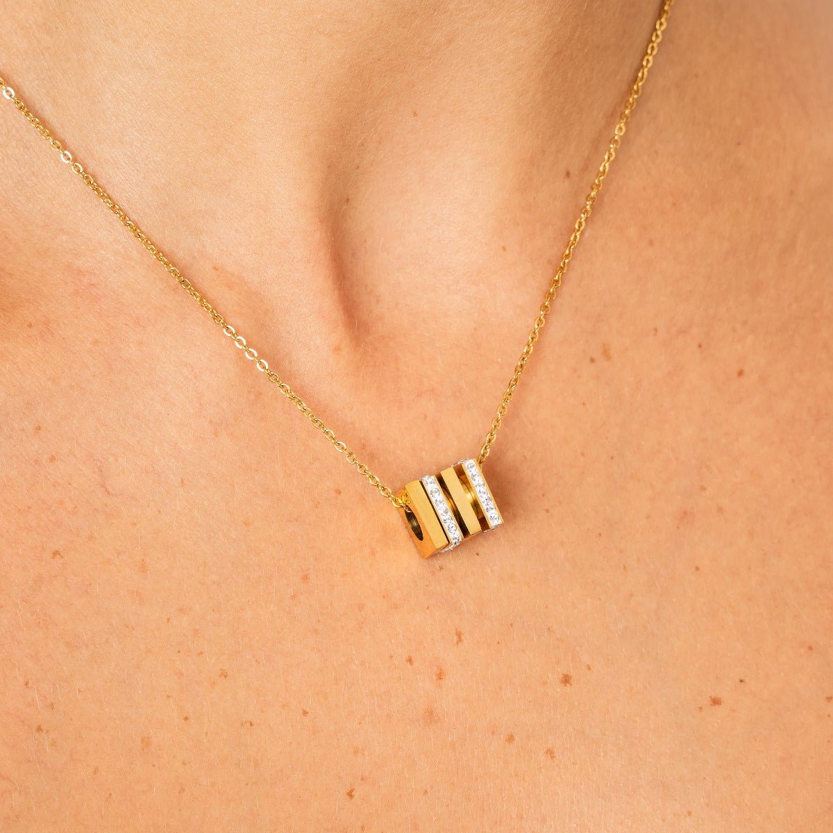 Rubix Necklace 18K Gold Plated