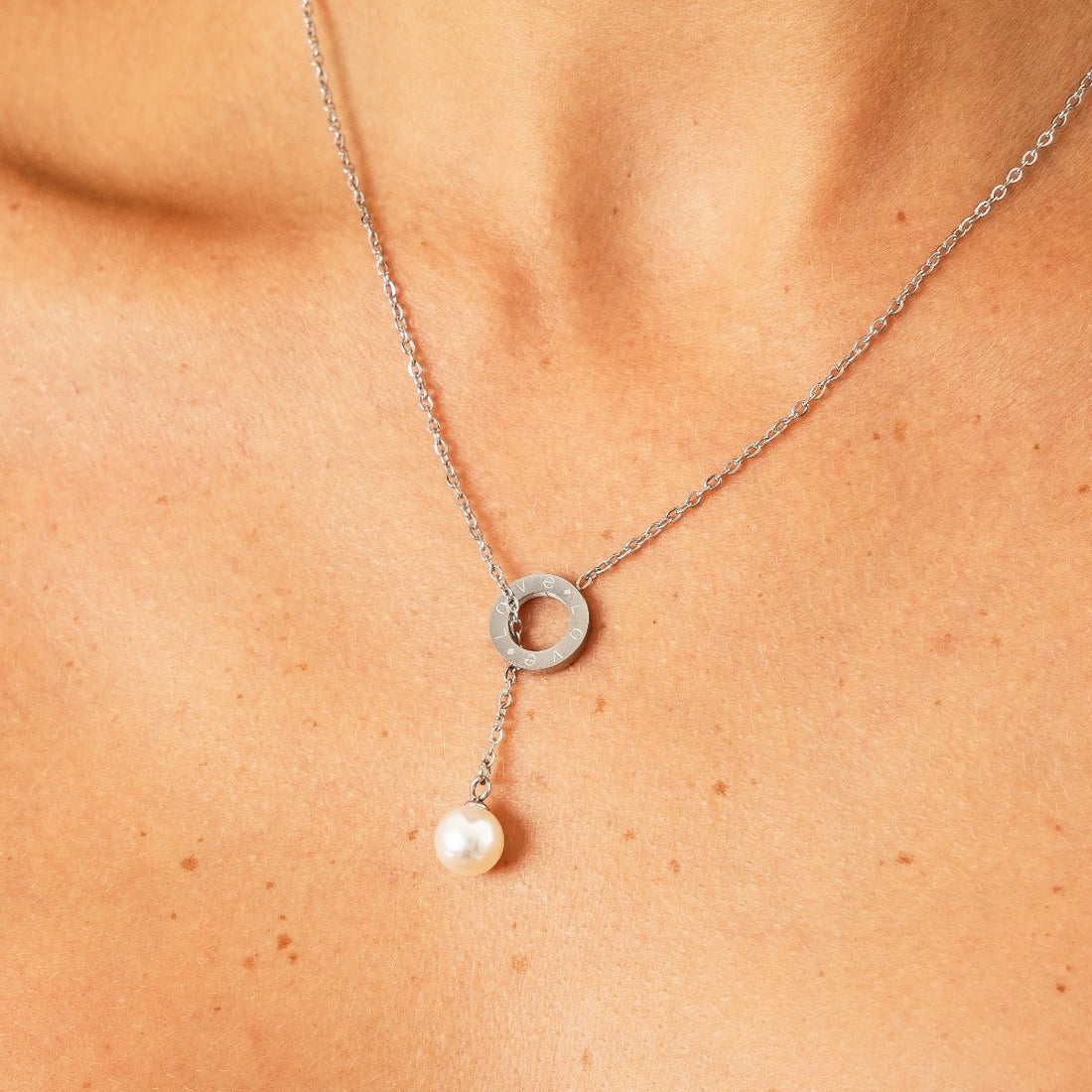 Sicilia Pearl Necklace – Silver