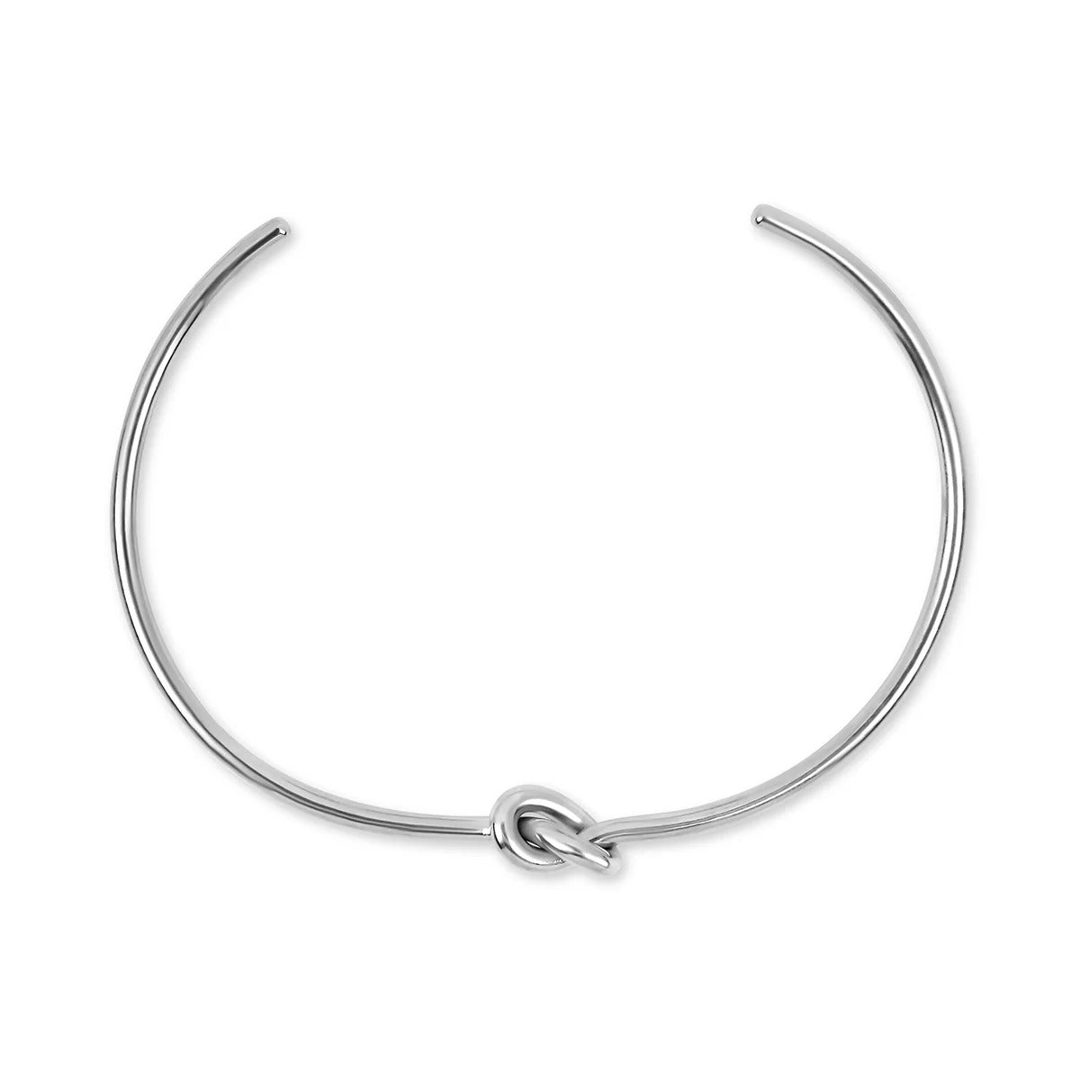 Elegance Bracelet Set & Knot Bangle – Silver 34