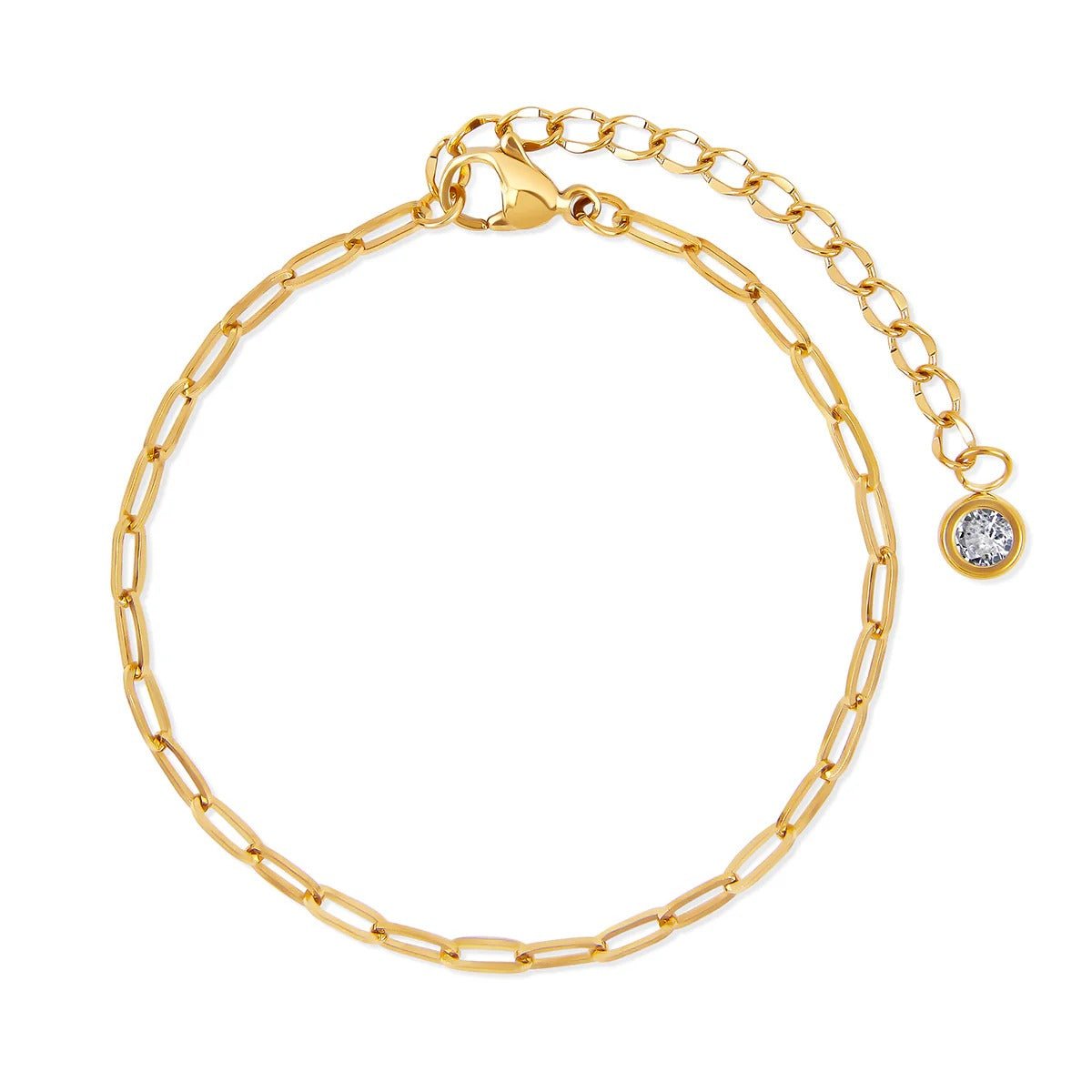 Glamour Zirconia Bracelet Set 18K Gold Plated