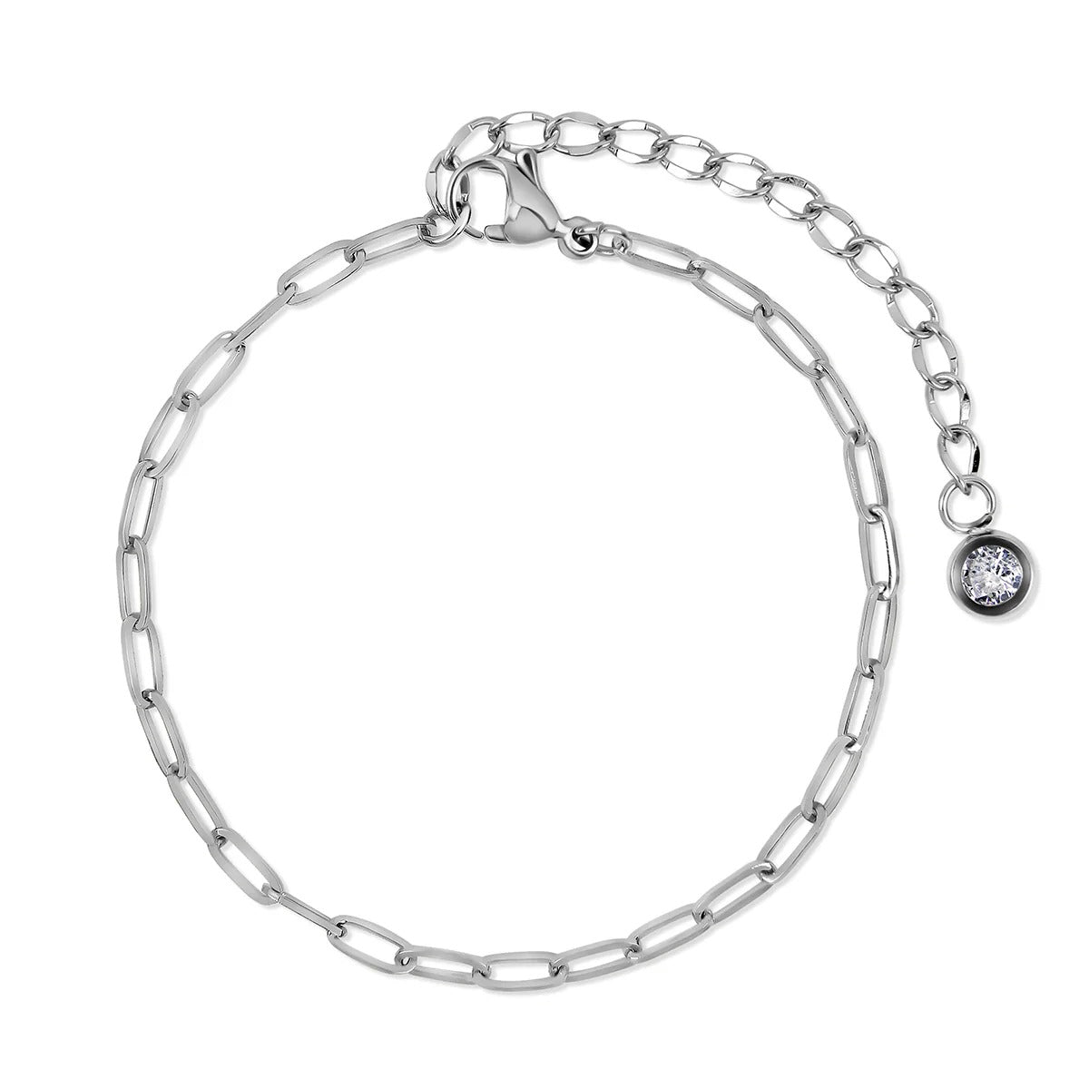 Glamour Zirconia Bracelet Set – Silver