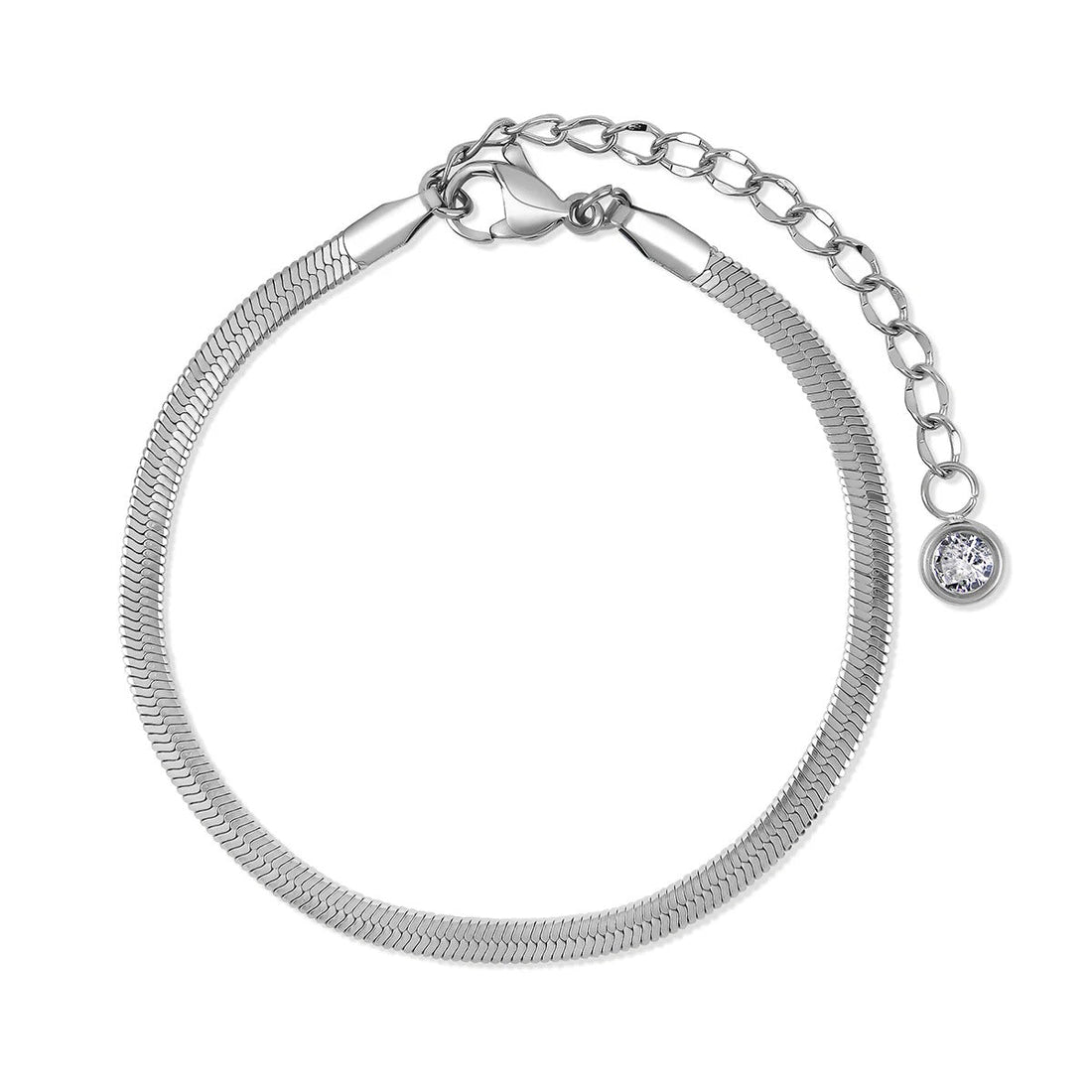 Glamour Zirconia Bracelet Set – Silver