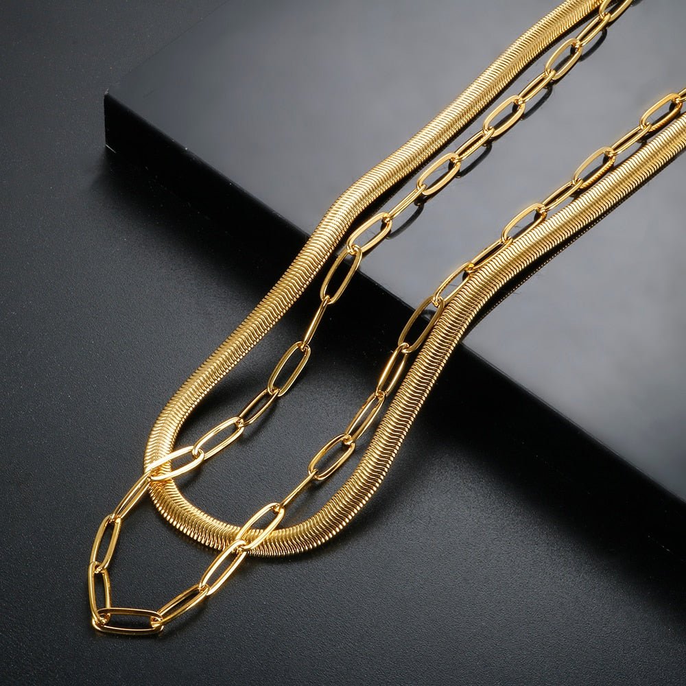 Antonela Necklace Set 18K Gold Plated