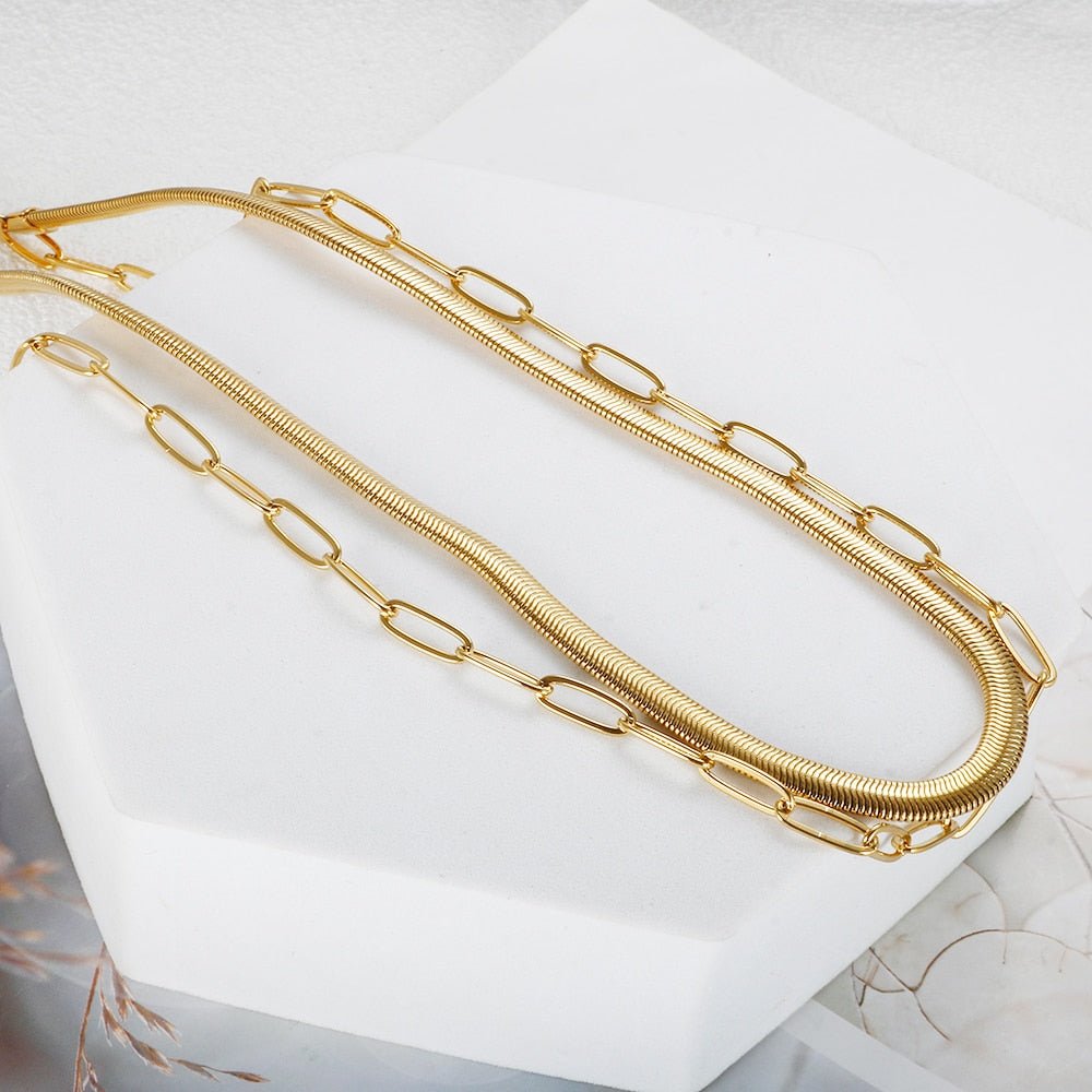 Antonela Necklace Set 18K Gold Plated