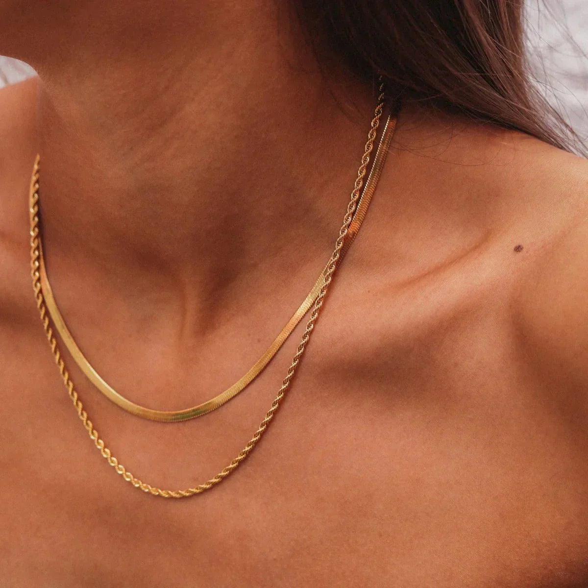 Melina Necklace Set 18K Gold Plated