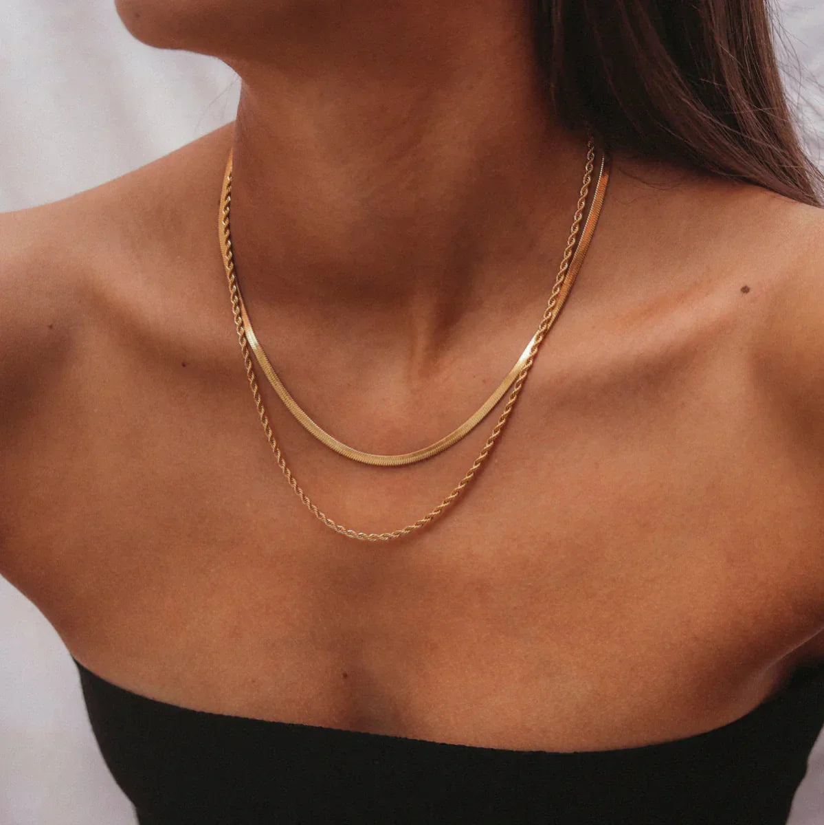 Melina Necklace Set 18K Gold Plated