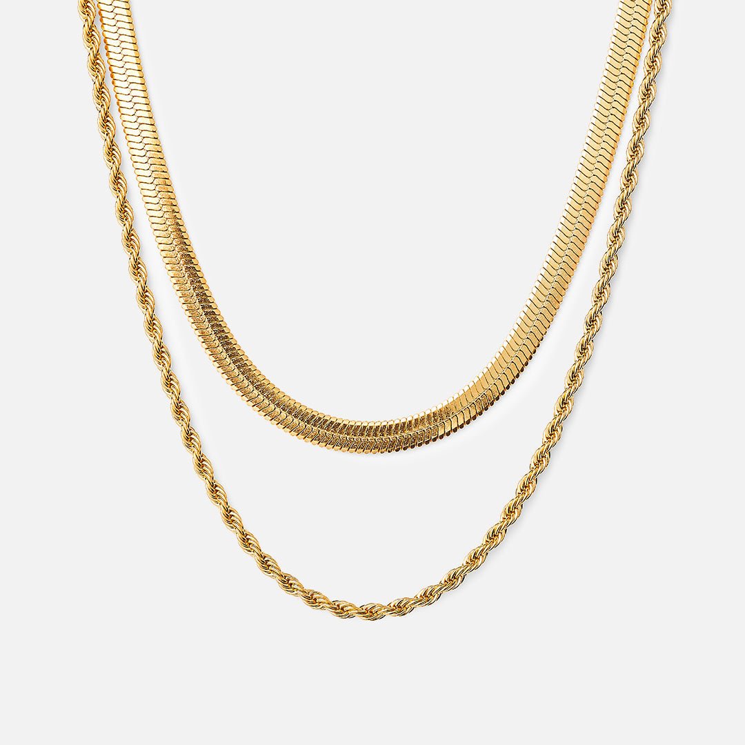 Melina Necklace Set 18K Gold Plated