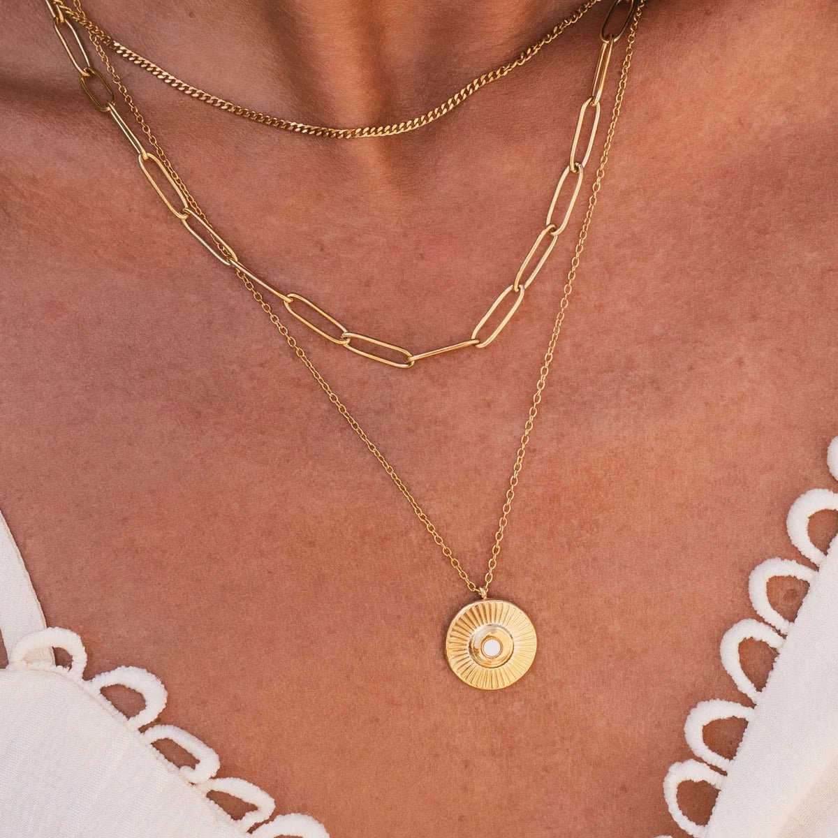 Cleopatra Necklace Set 18K Gold Plated