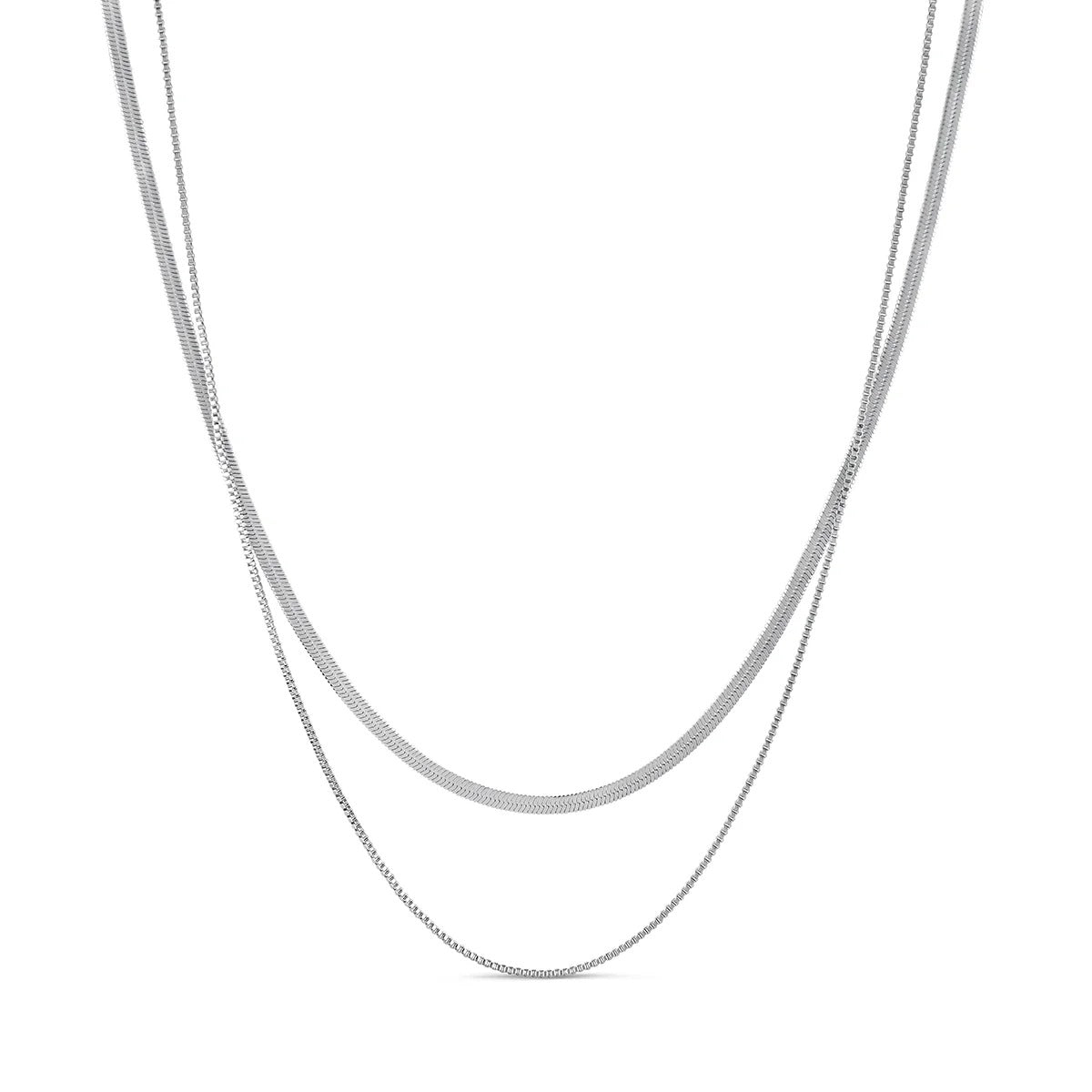 Essentials Necklace Set – Silver