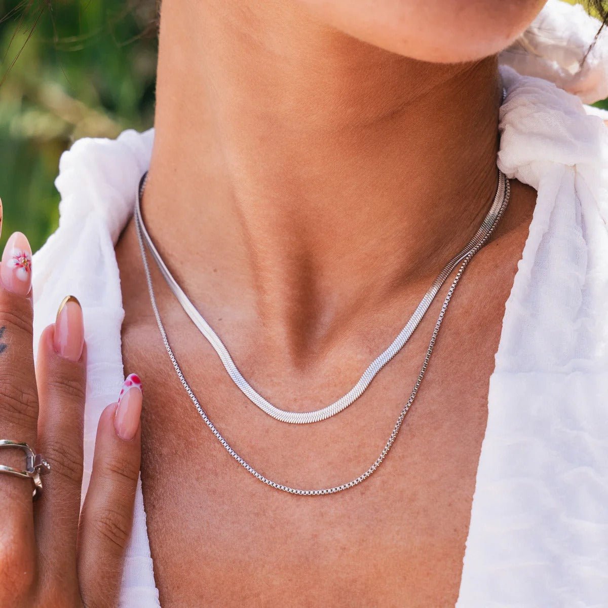 Essentials Necklace Set – Silver