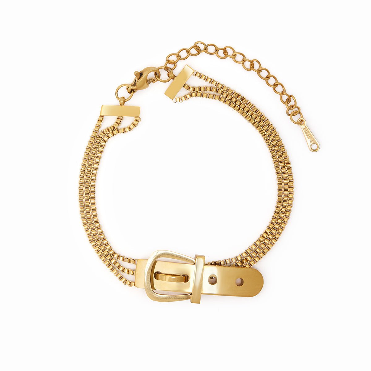 Buckle Bracelet 18K Gold Plated