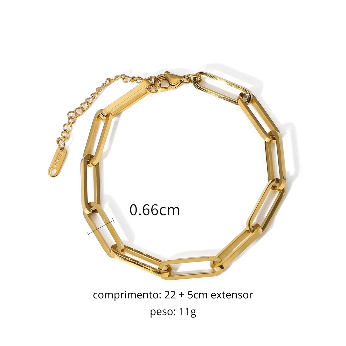 Celina Chain Link Bracelet 18K Gold Plated