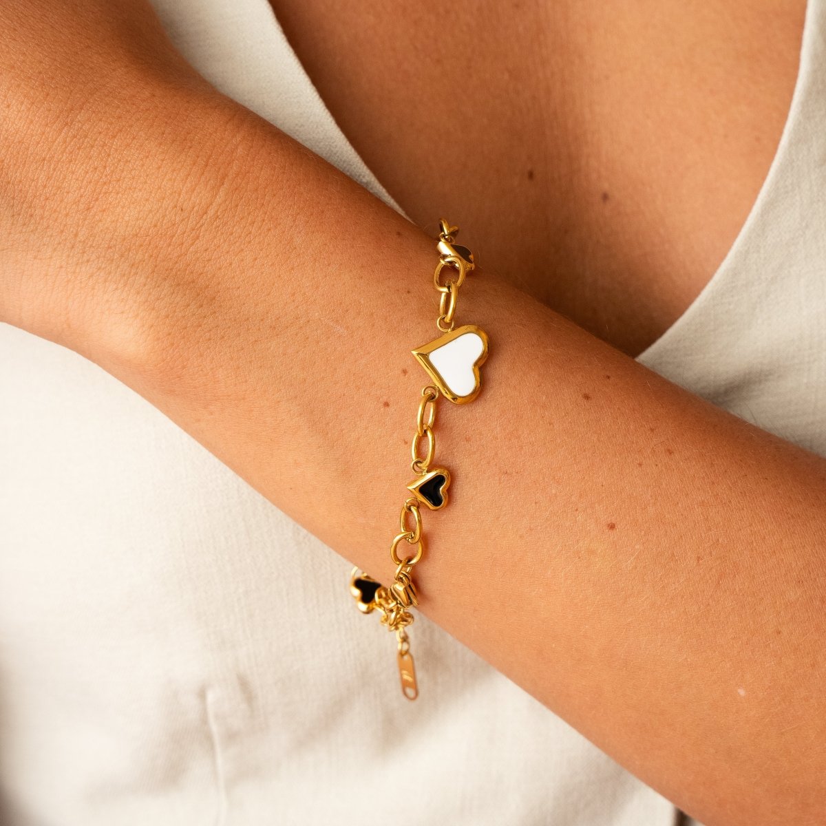 Love Glow Monochrome Bracelet 18K Gold Plated