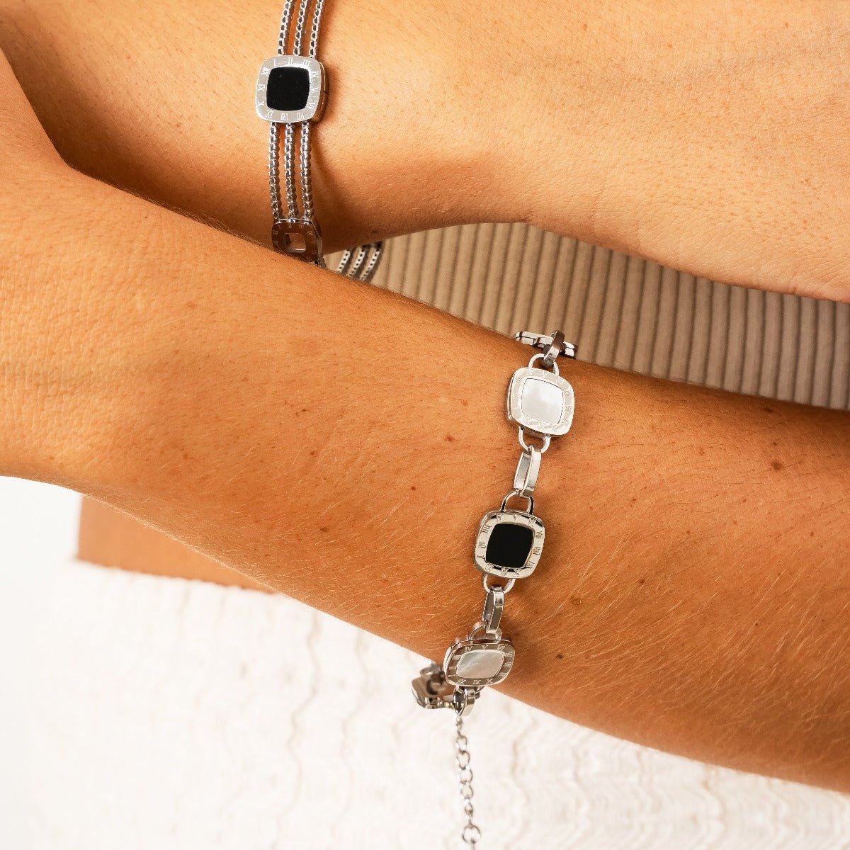 Square Mono Bracelet – Silver
