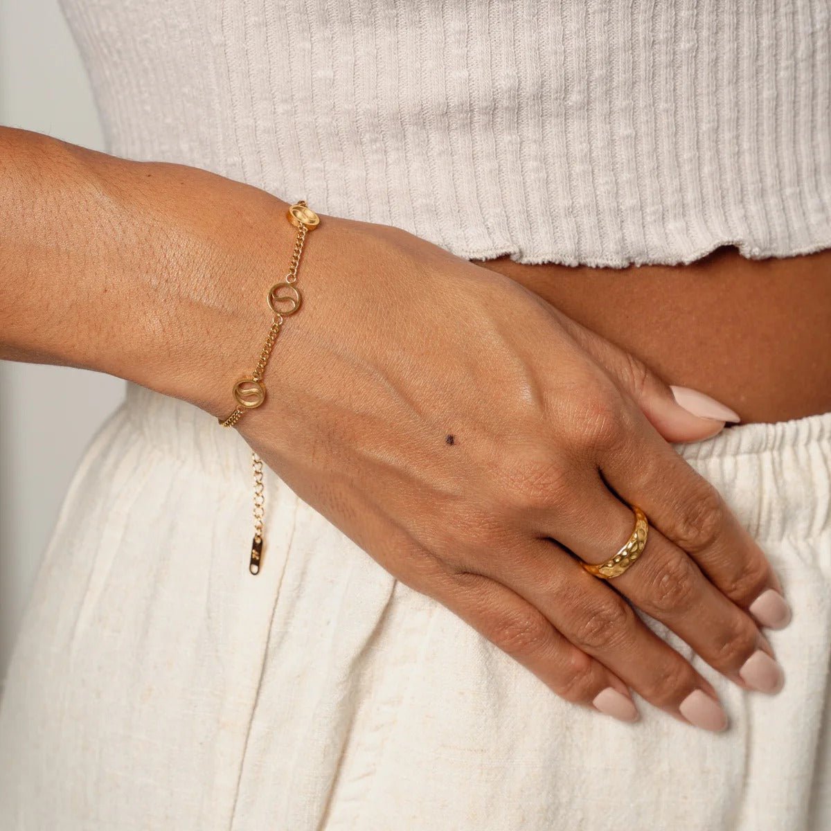 Sierra Pendant Bracelet 18K Gold Plated 29