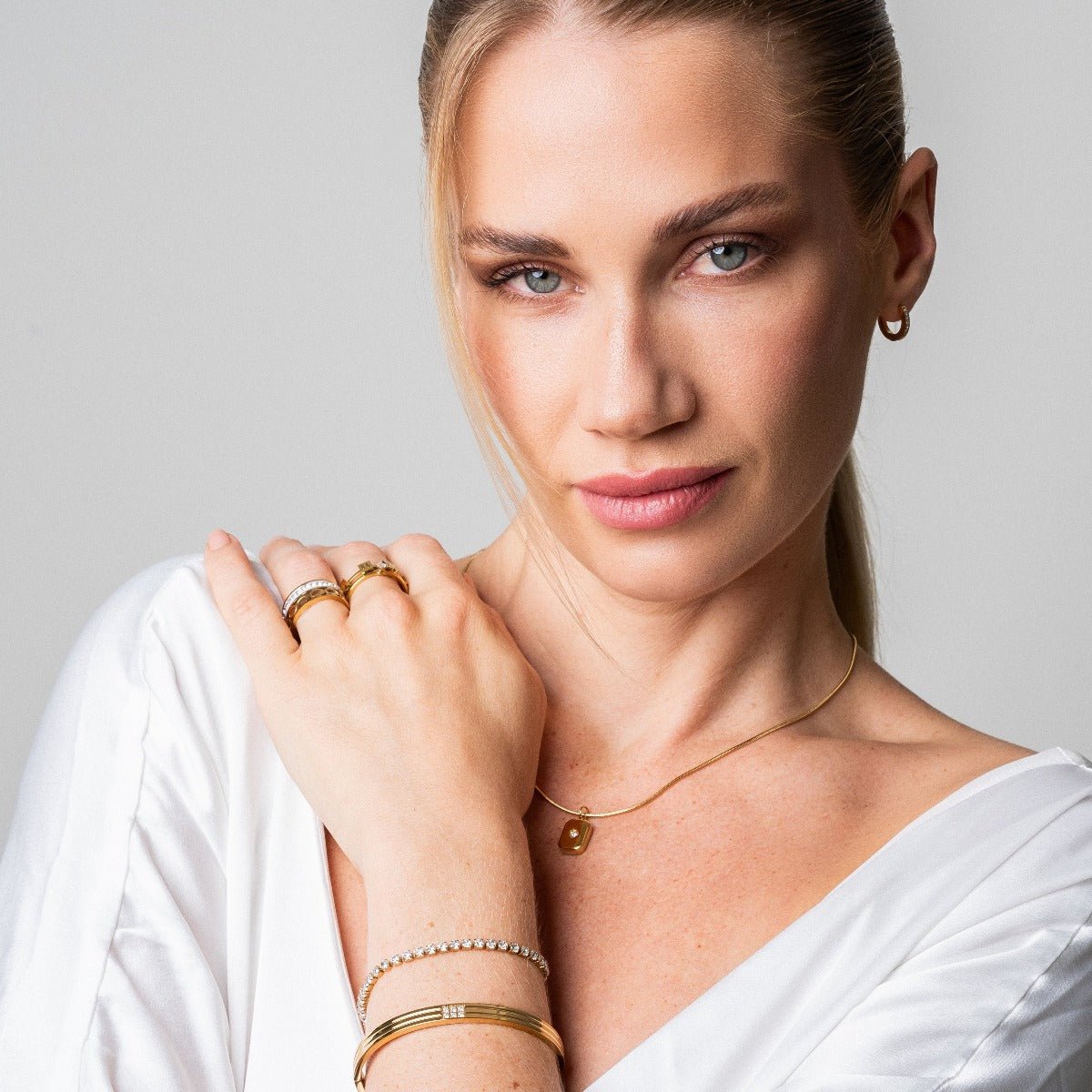 Riviera Puket Adjustable Bracelet 18K Gold Plated