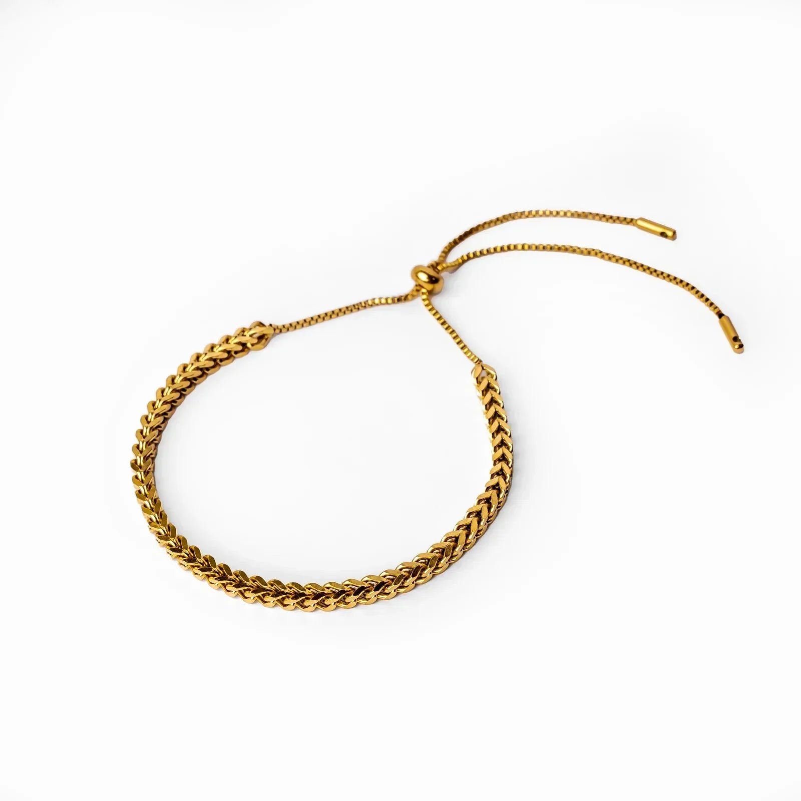 Adjustable Weave Bracelet 18K Gold Plated