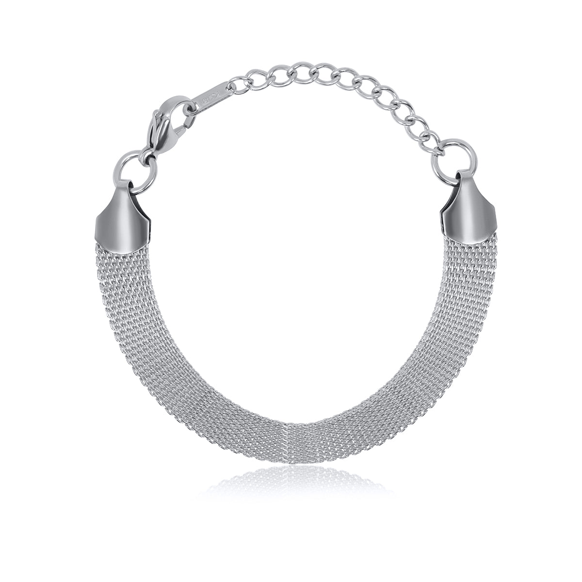 Smooth Weave Bracelet – Silver