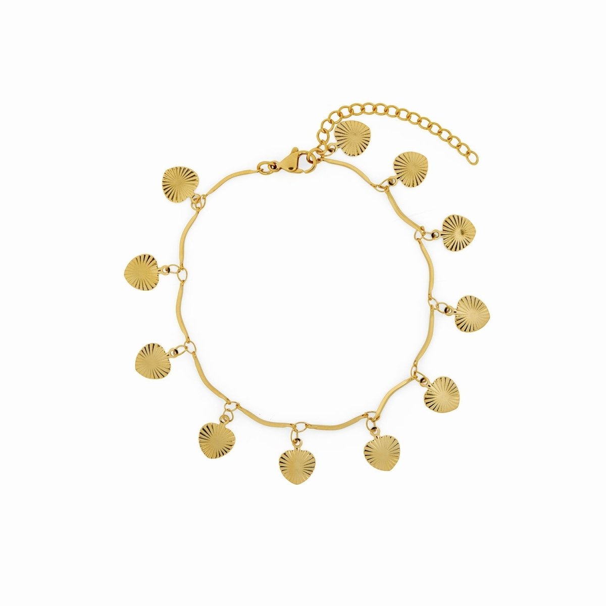 Shell Anklet 18K Gold Plated